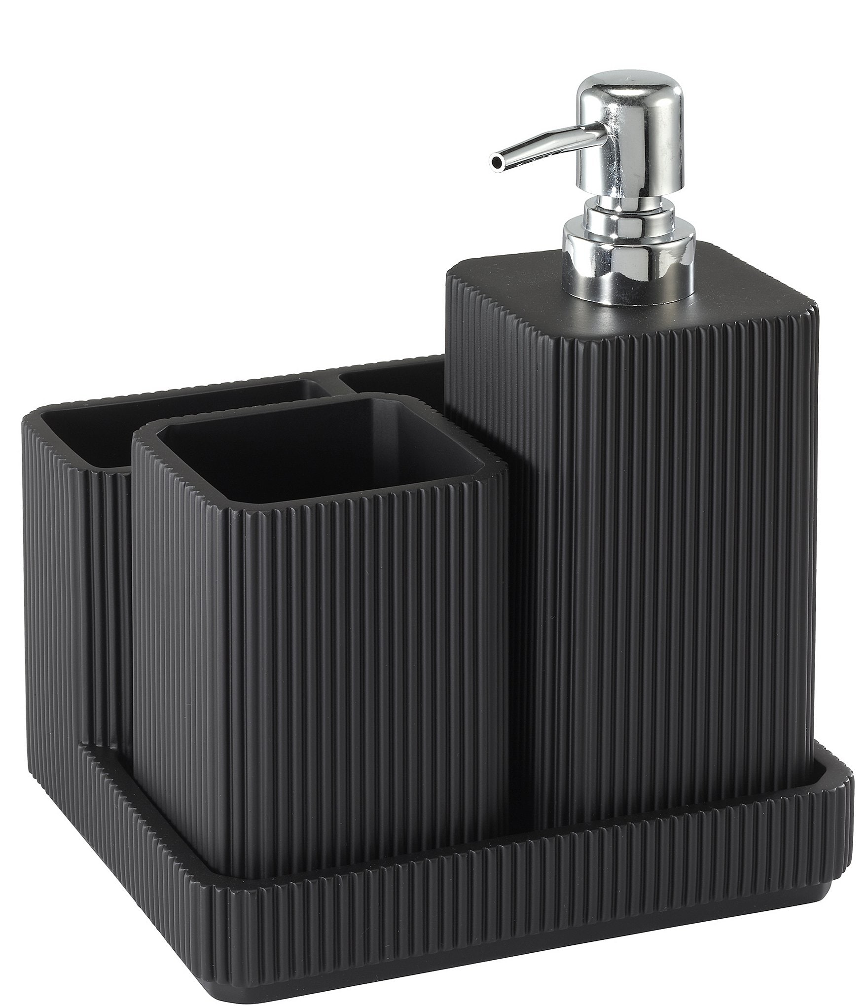 Avanti Linens Chelsea Ribbed 3-Piece Bath Accessory Set