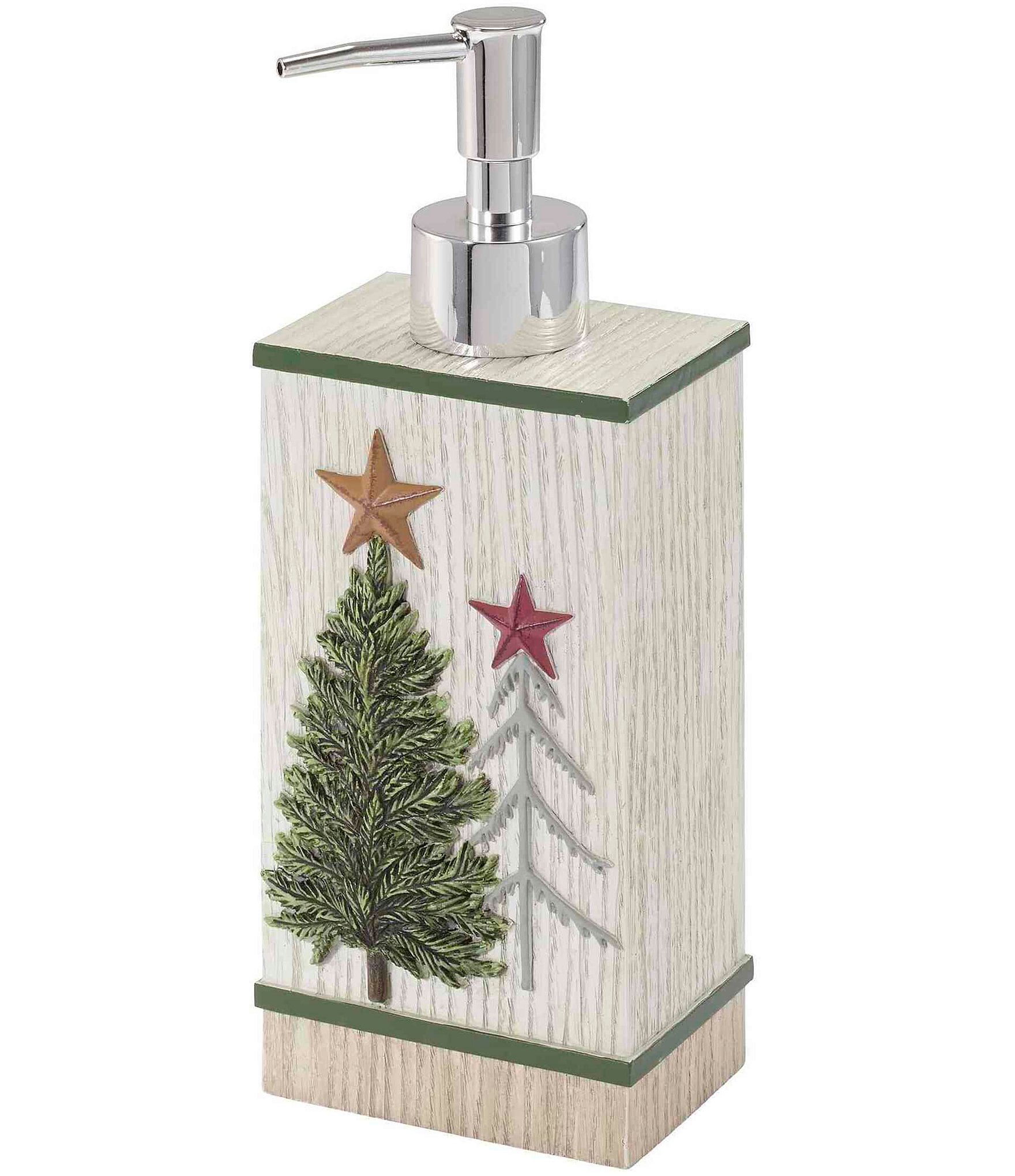 Avanti Linens Christmas Tree Decorative Lotion/Soap Dispenser