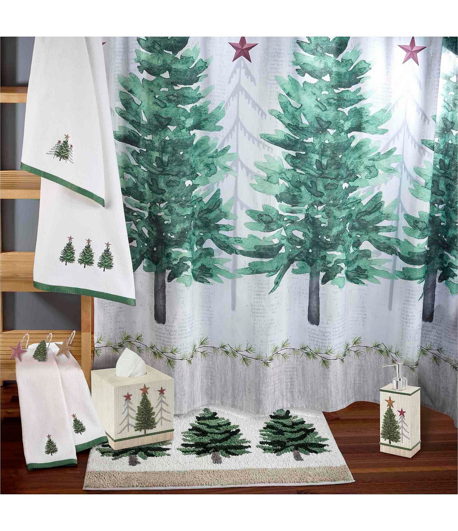 Avanti Linens Christmas Tree Decorative Lotion/Soap Dispenser