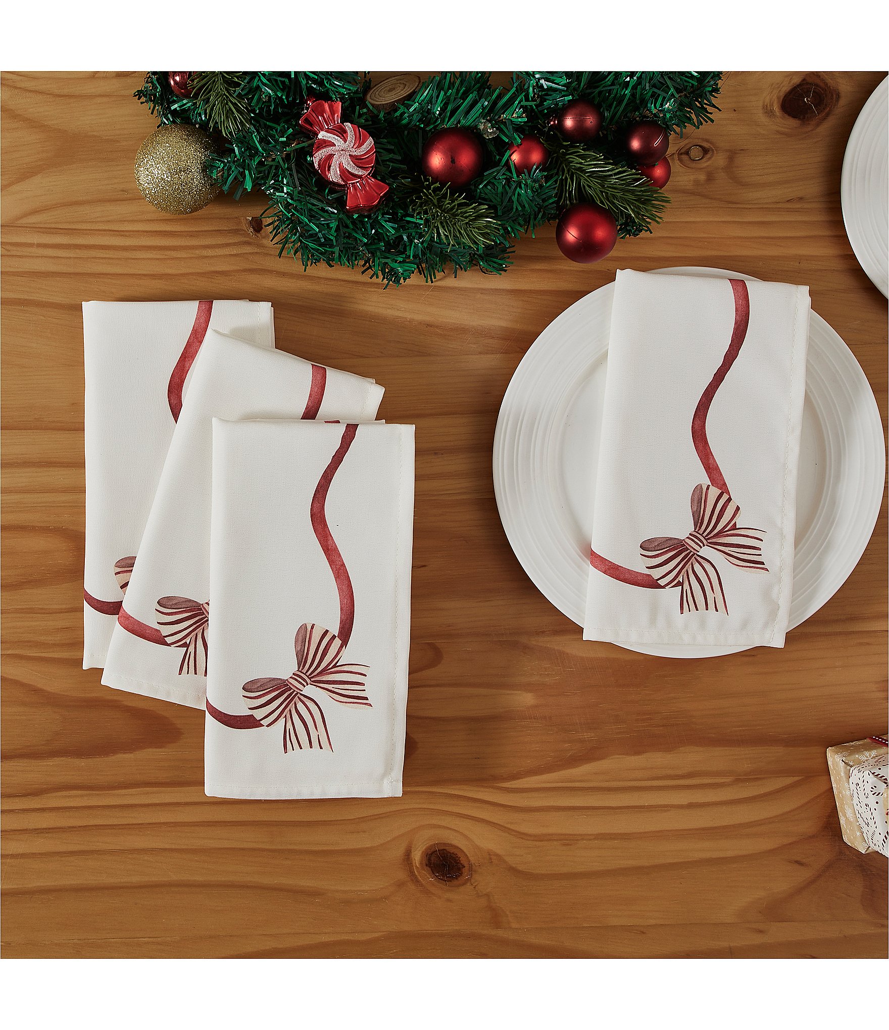 Avanti Linens Heirloom Noel Collection 4-Pack Napkin Set