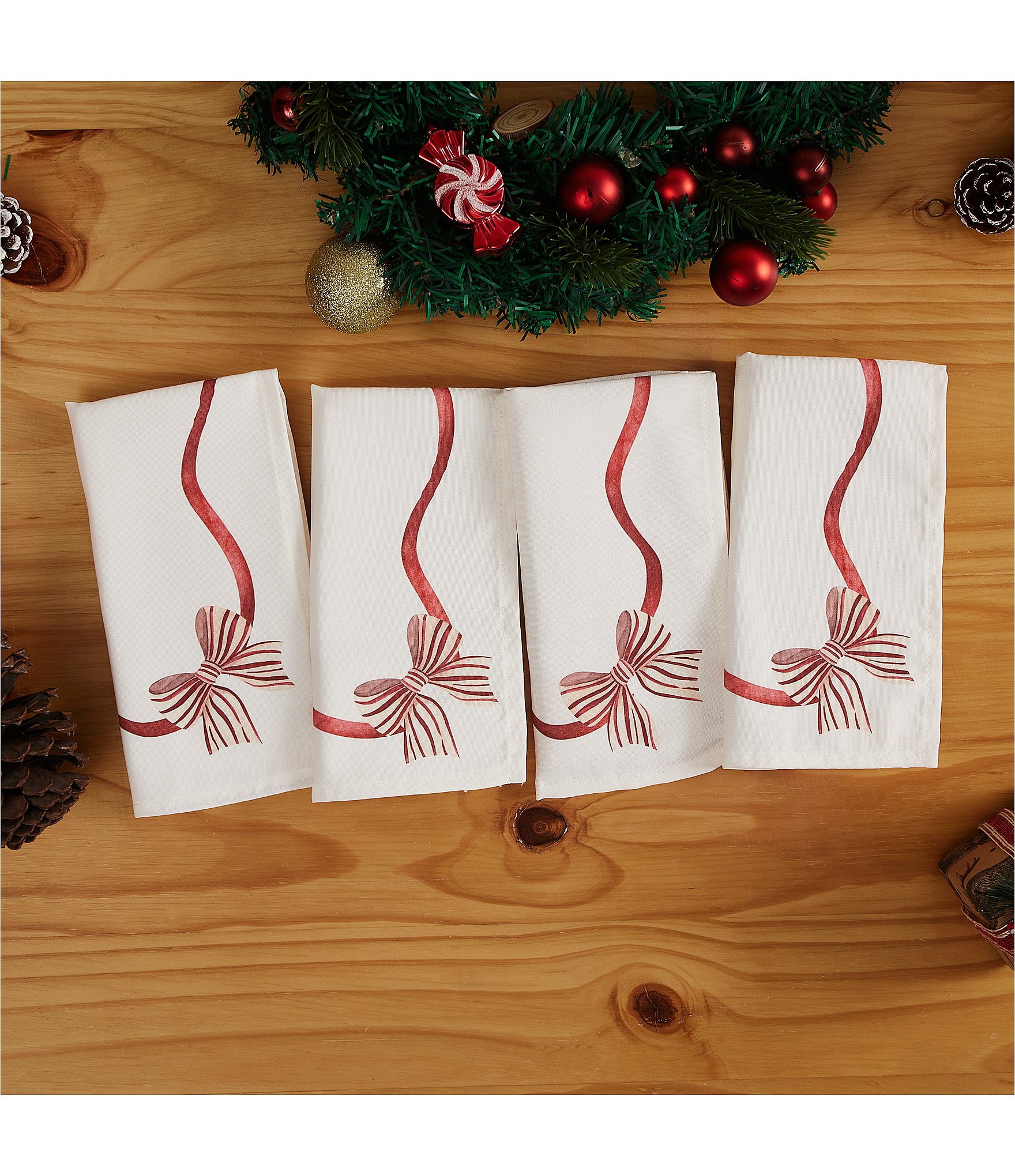 Avanti Linens Heirloom Noel Collection 4-Pack Napkin Set