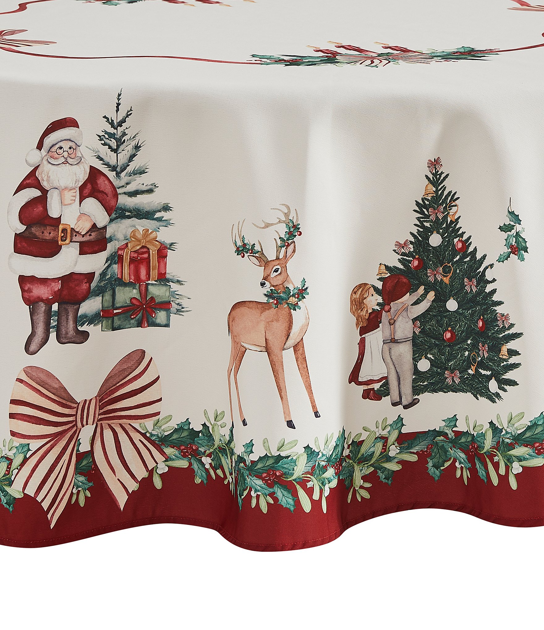 Avanti Linens Heirloom Noel Collection Tablecloth