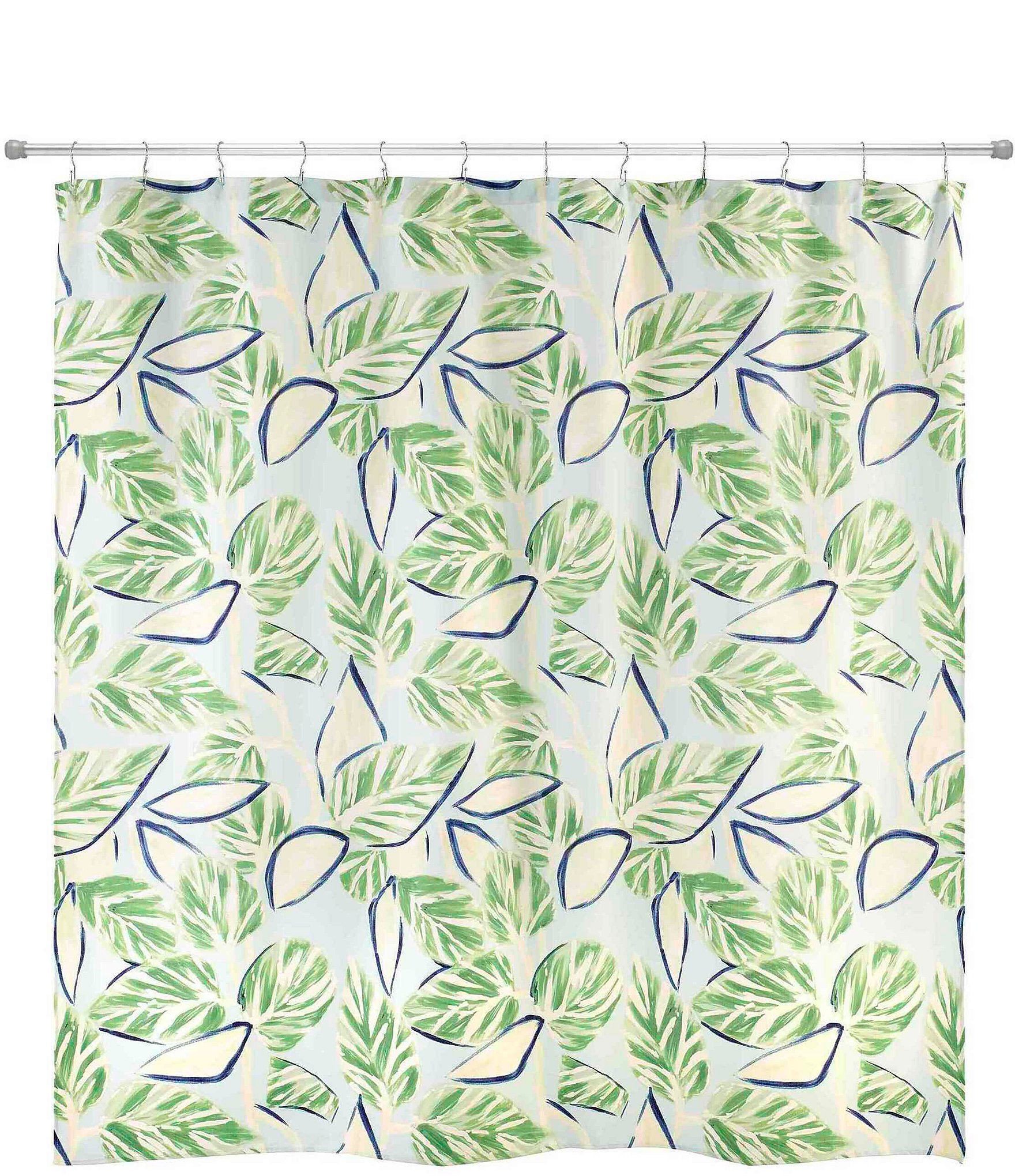 Avanti Linens Nicole Miller Tropiluxe Shower Curtain / Hook Set