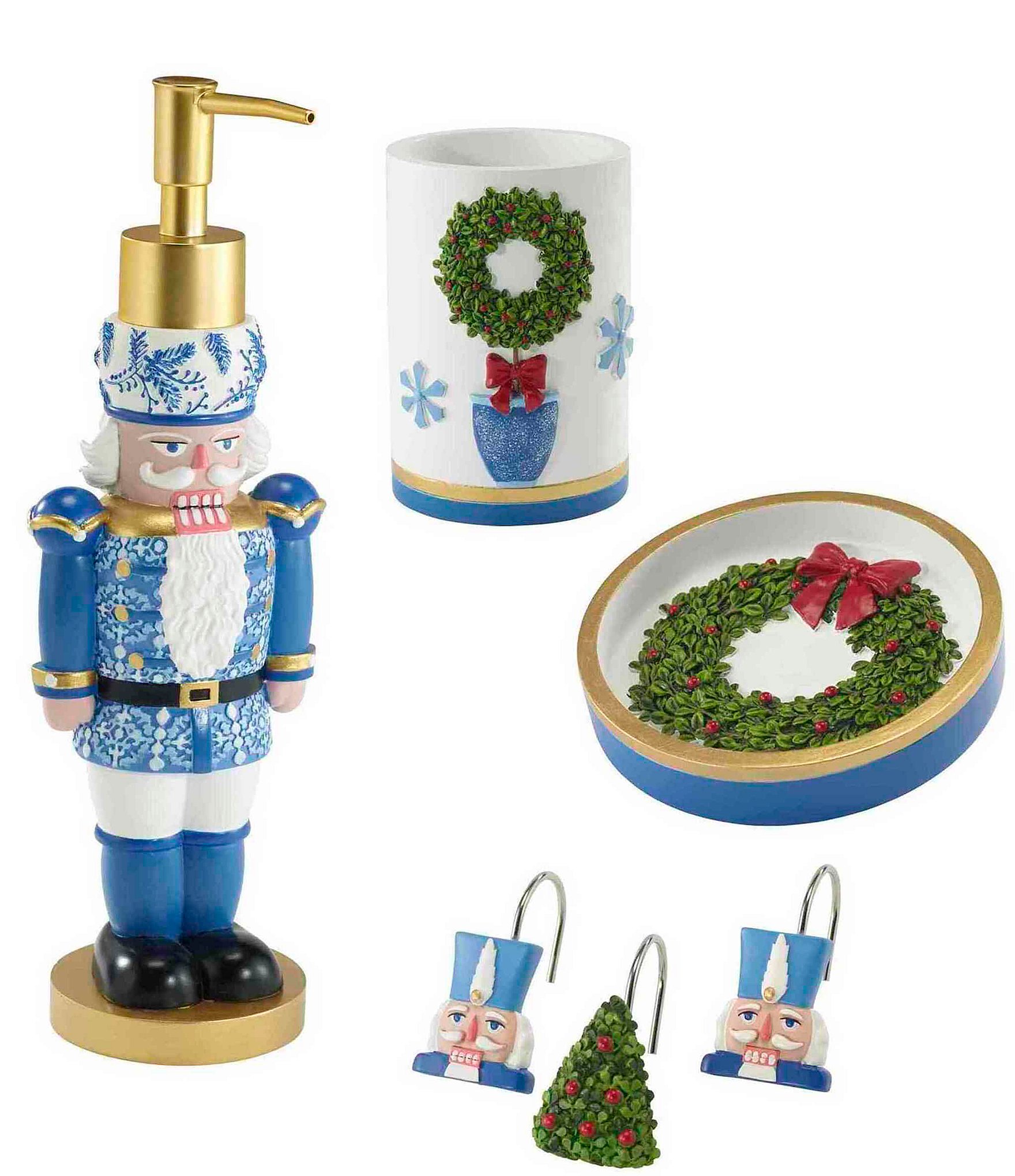 Avanti Linens Nutcracker Trellis Collection Soap Dish