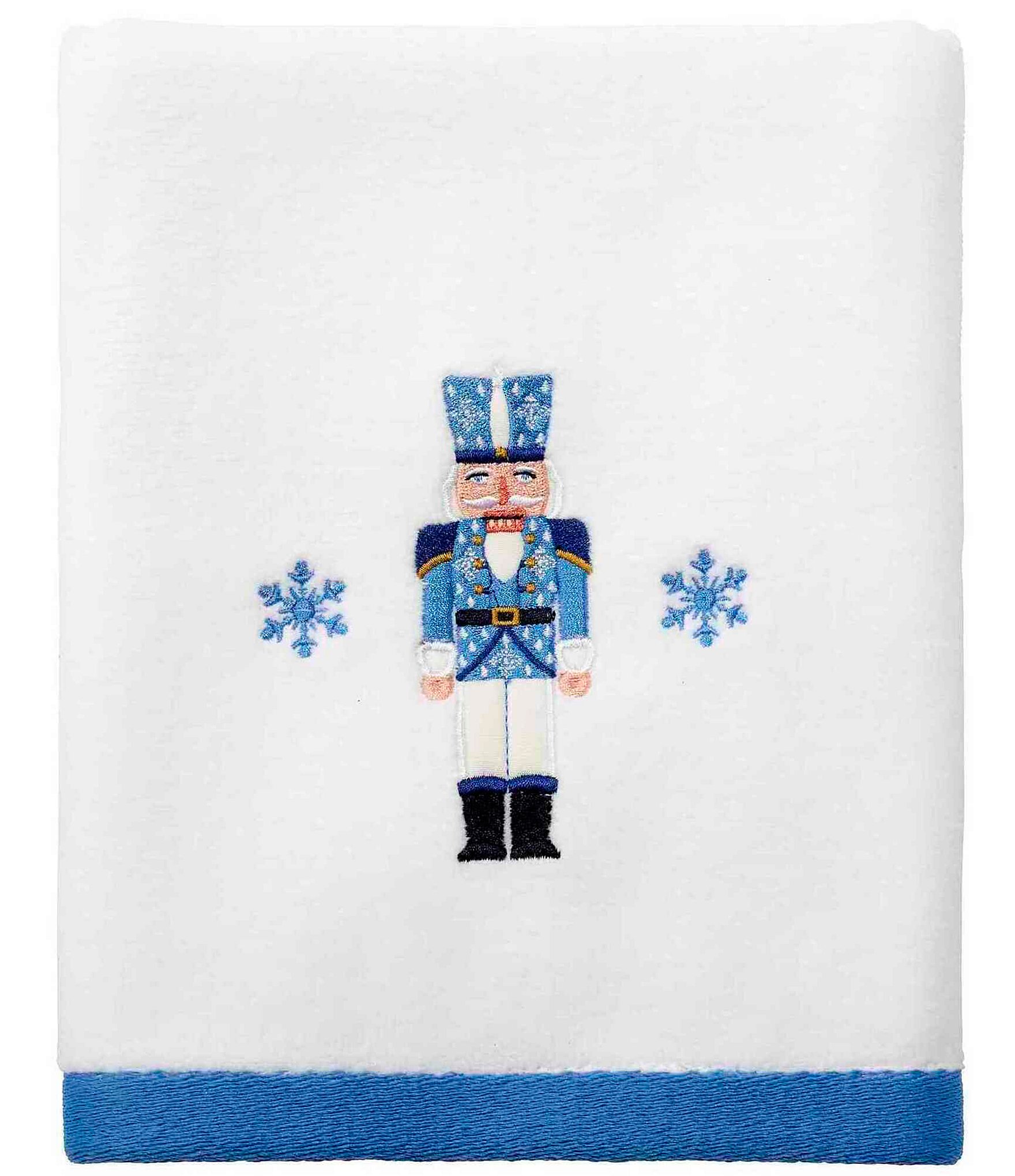 Avanti Linens Nutcracker Trellis Decorative Embroidered Bath Towels