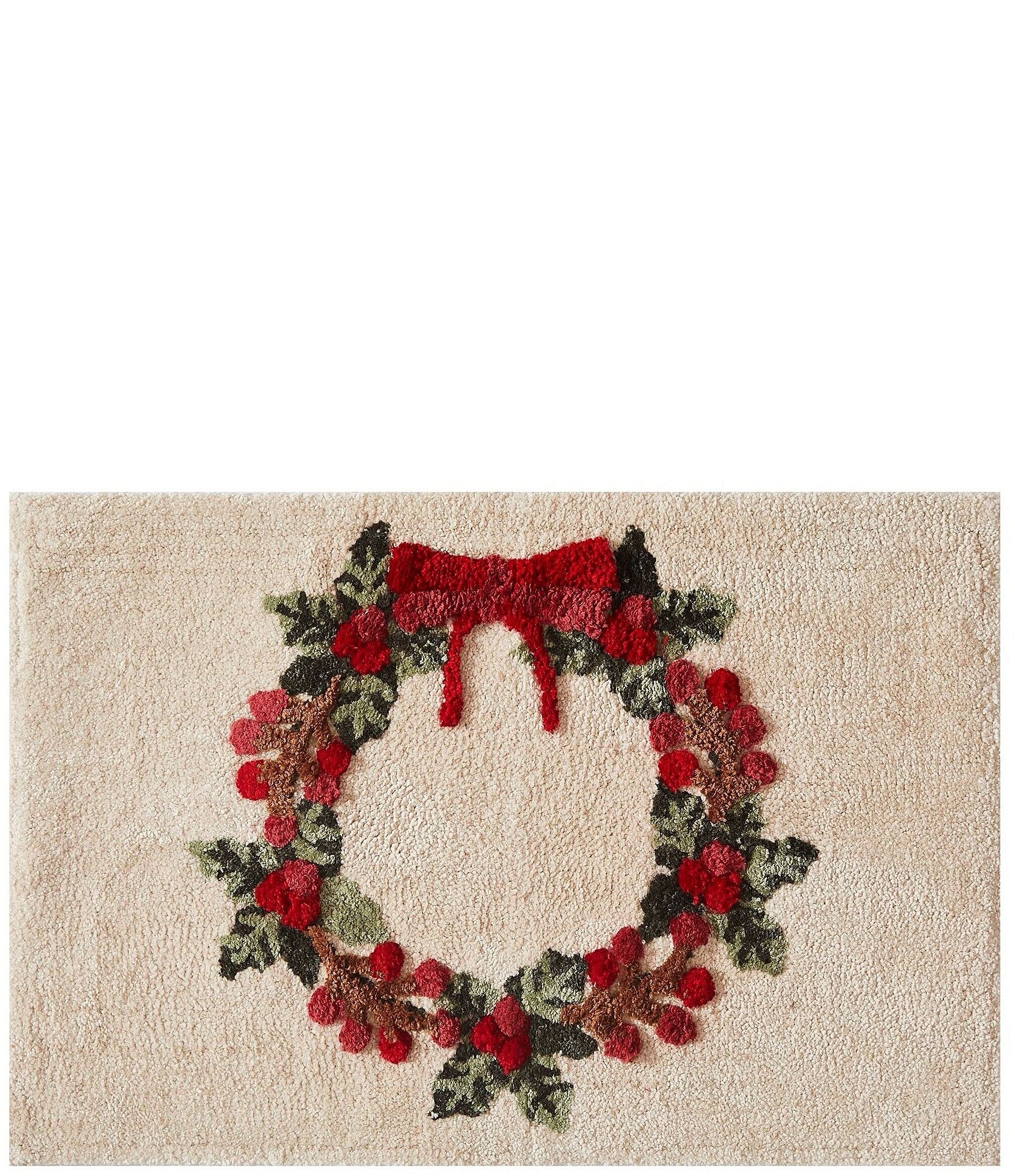 Avanti Linens Patchwork Plaid Decorative Holiday Bath Rug