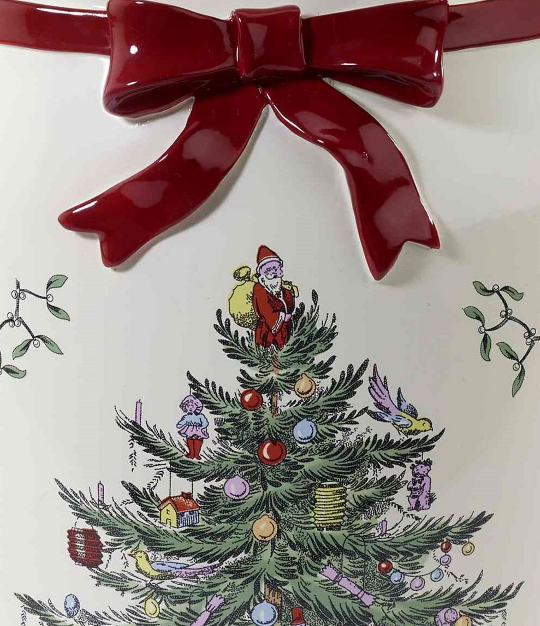 Avanti Linens Spode Christmas Tree® Collection Scalloped Edge Wastebasket