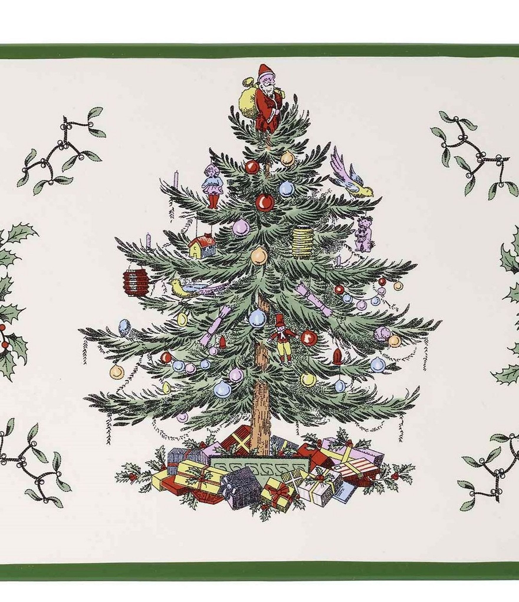 Avanti Linens Spode Christmas Tree® Collection Dimensional Red Ribbons Vanity Bath Tray