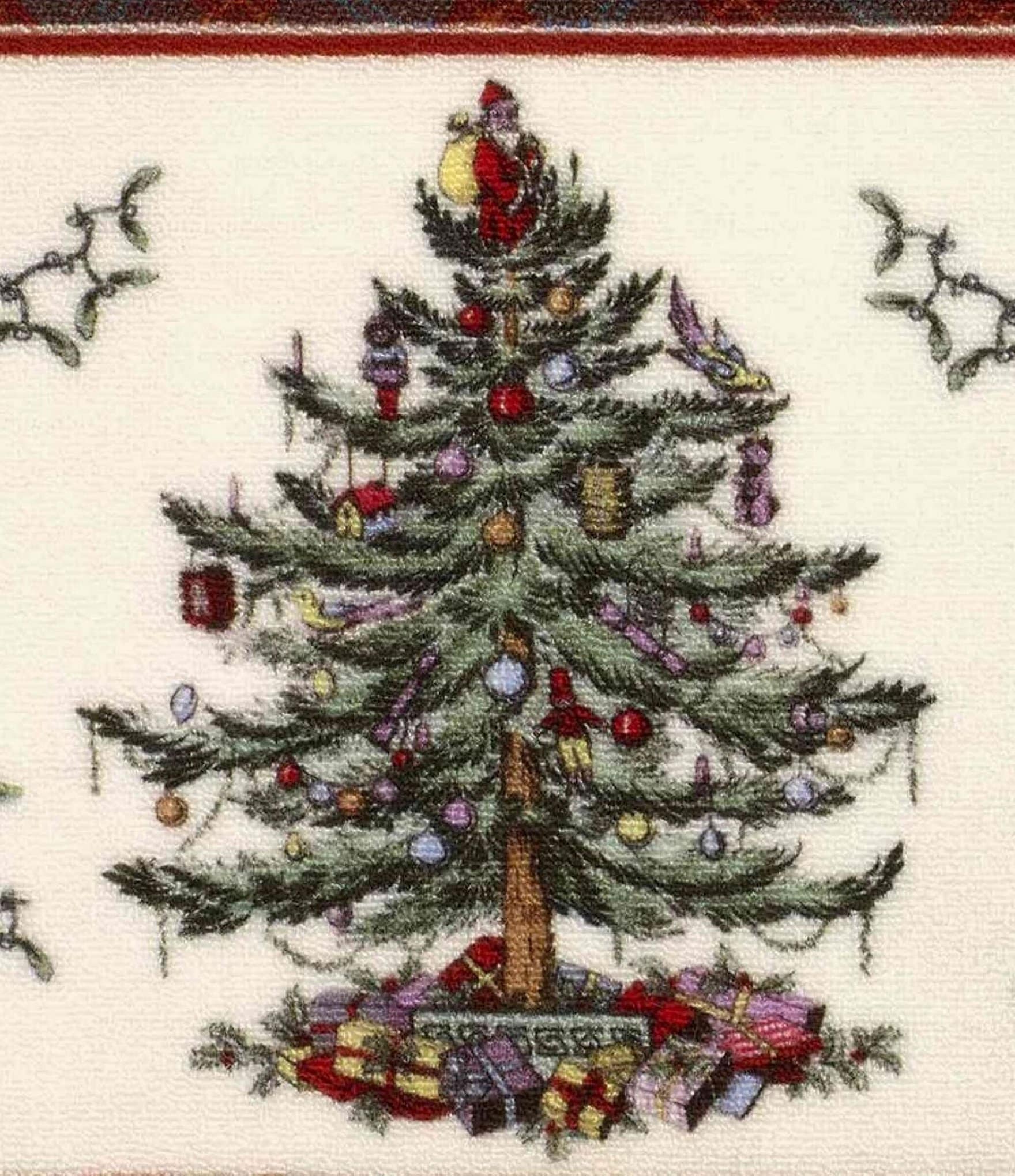Avanti Linens Spode Christmas Tree® Tartan Bath Rug