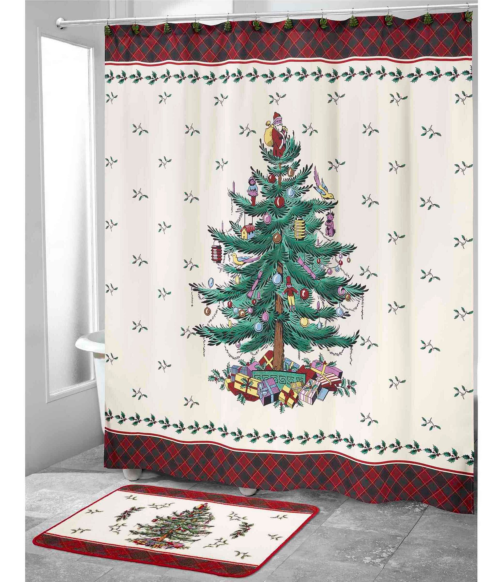 Avanti Linens Spode Christmas Tree® Tartan Bath Rug