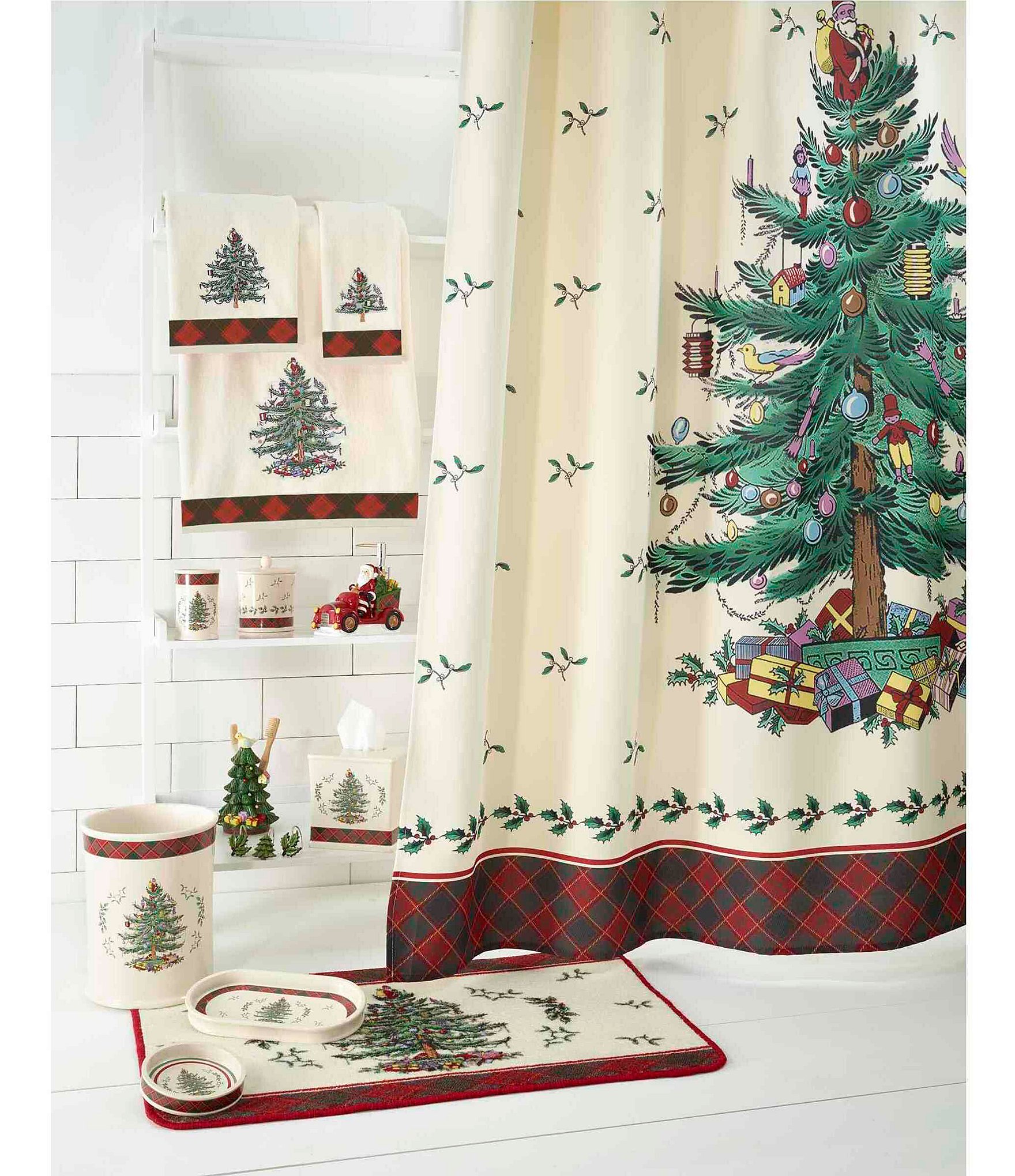 Avanti Linens Spode Christmas Tree® Tartan Bath Rug