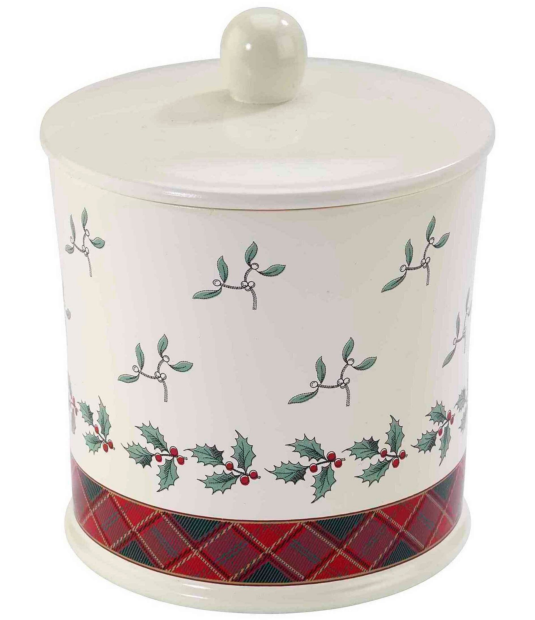 Avanti Linens Spode Christmas Tree® Tartan Covered Jar