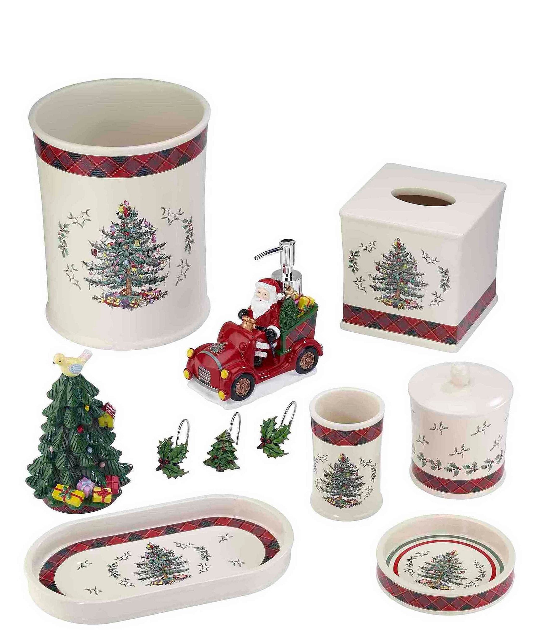 Avanti Linens Spode Christmas Tree® Tartan Covered Jar