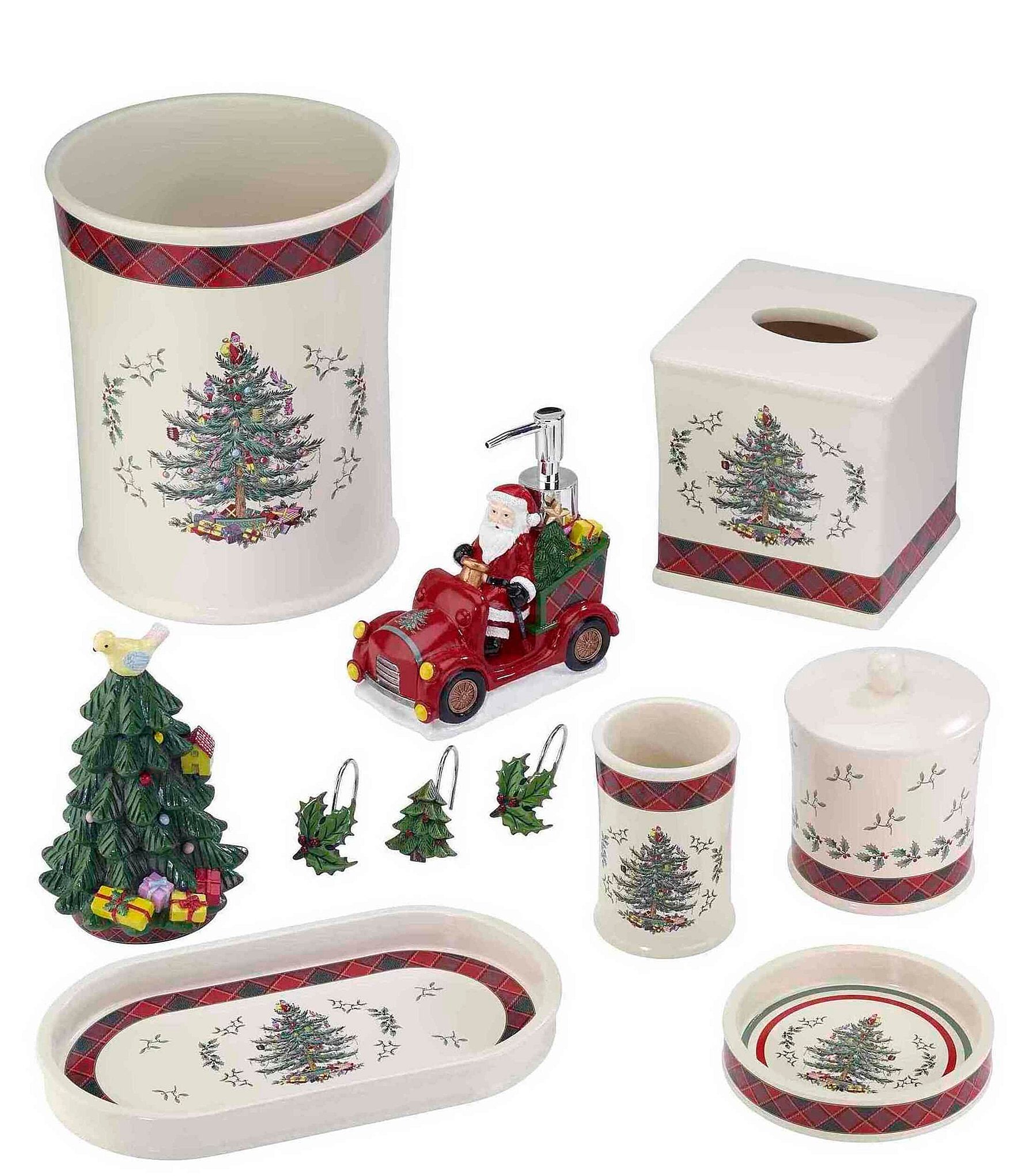 Avanti Linens Spode Christmas Tree® Tartan Figural Toothbrush Holder