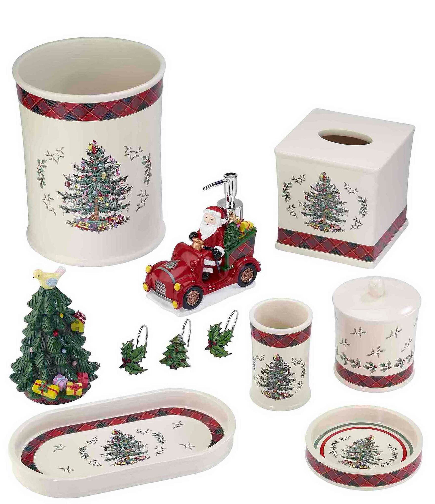 Avanti Linens Spode Christmas Tree® Tartan Tissue Box Cover