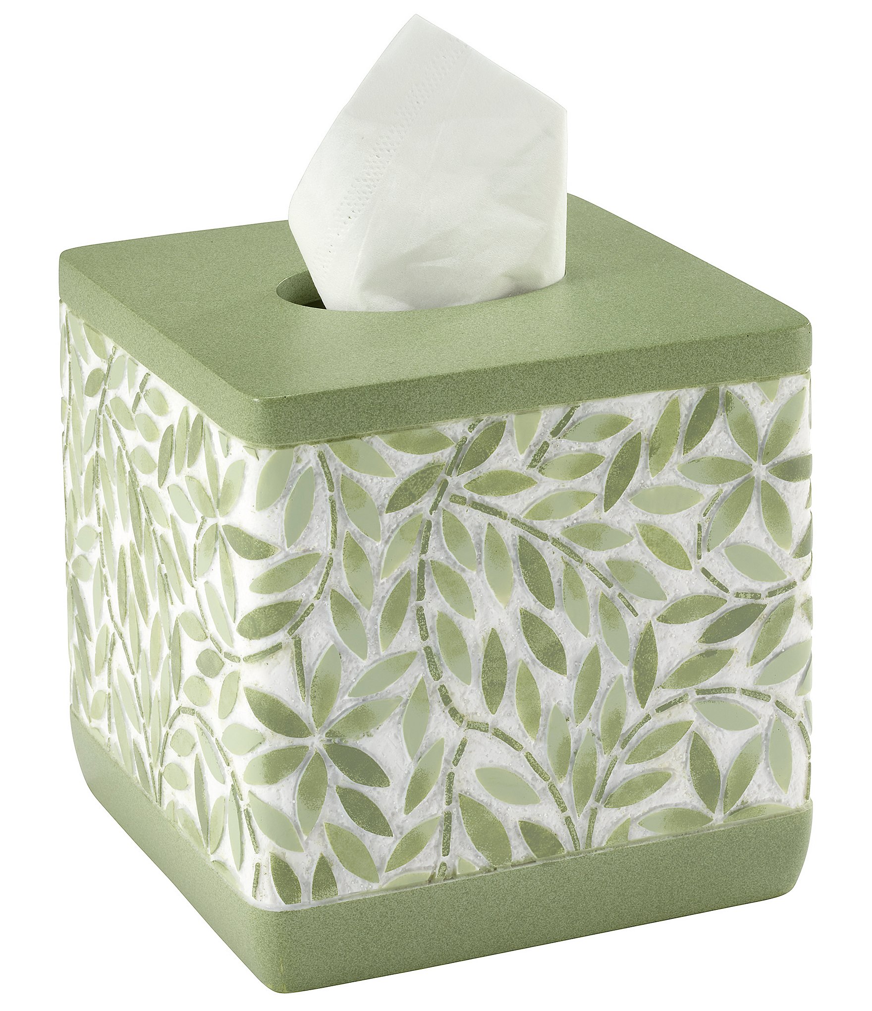 Avanti Linens Stratford Green Tissue Box