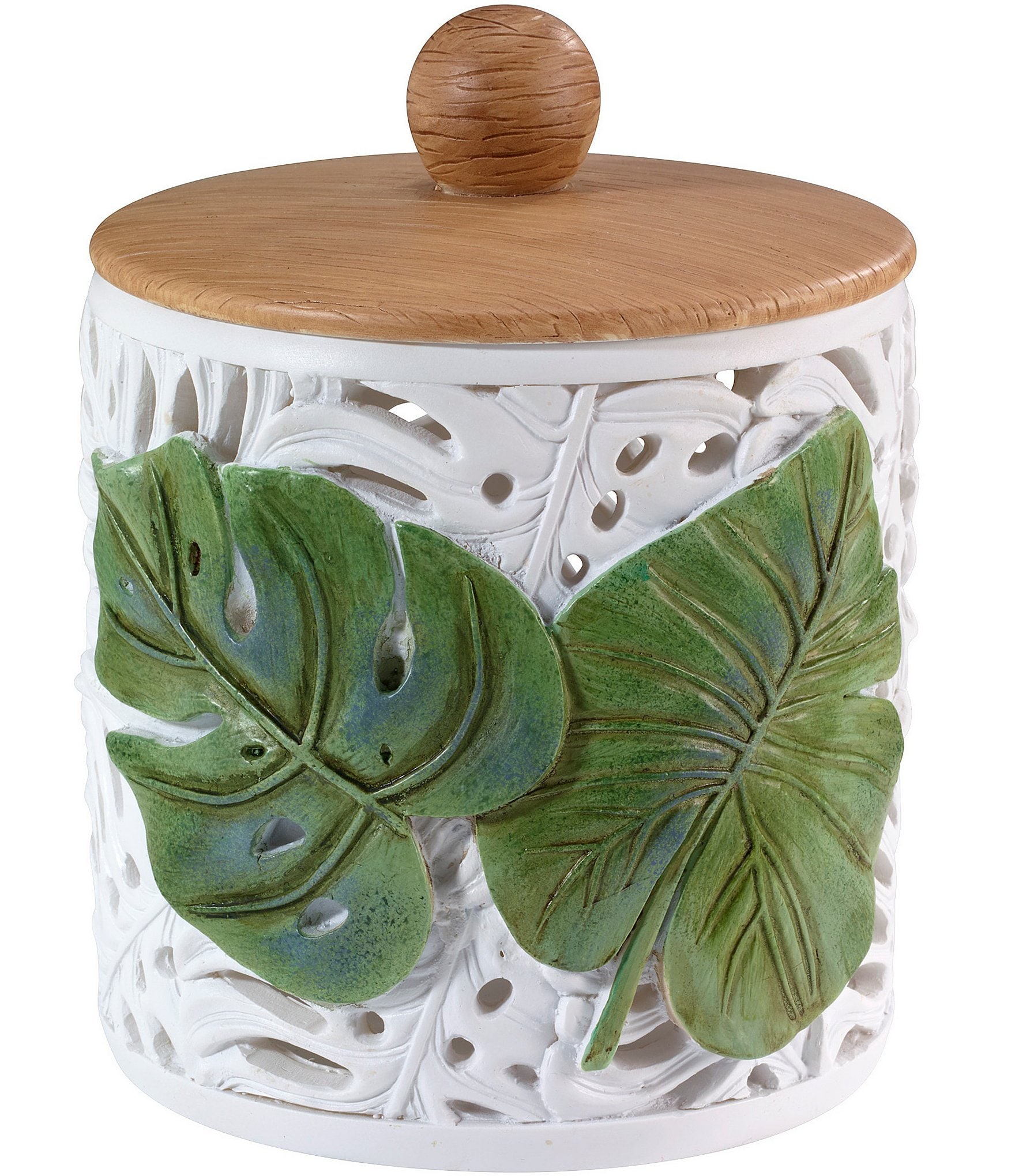 Avanti Linens Viva Palm Covered Jar