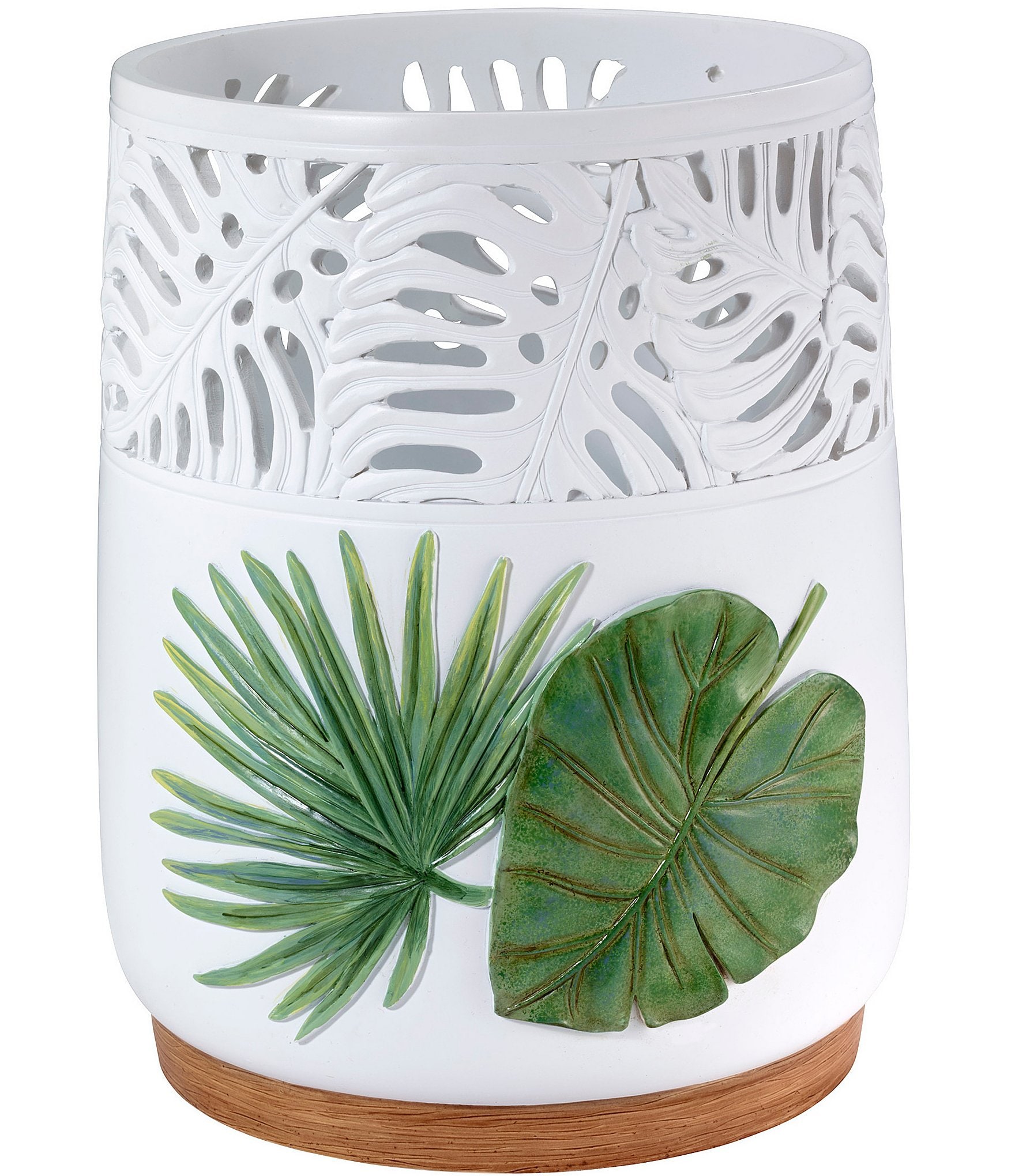 Avanti Linens Viva Palm Wastebasket