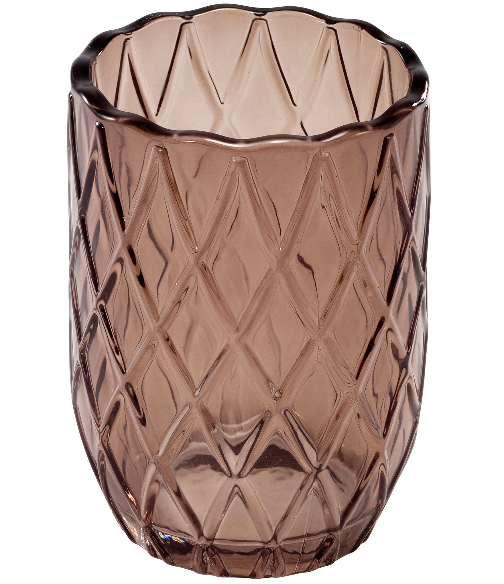 Avanti Linens x Nicole Miller Bijou Embossed Diamond Trellis 4-Piece Bath Accessory Set