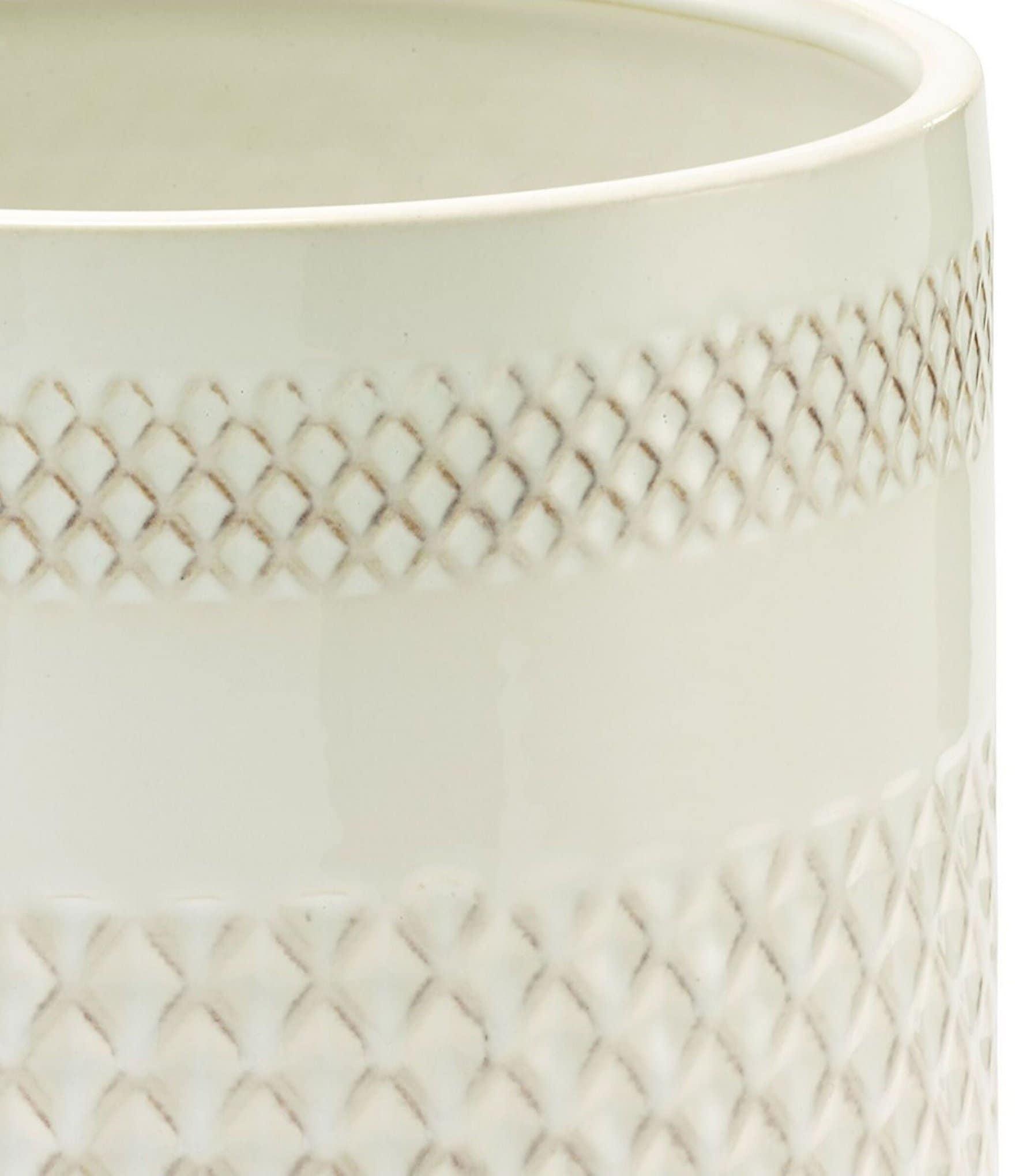 Avanti Linens x Nicole Miller Lyra Ceramic Wastebasket
