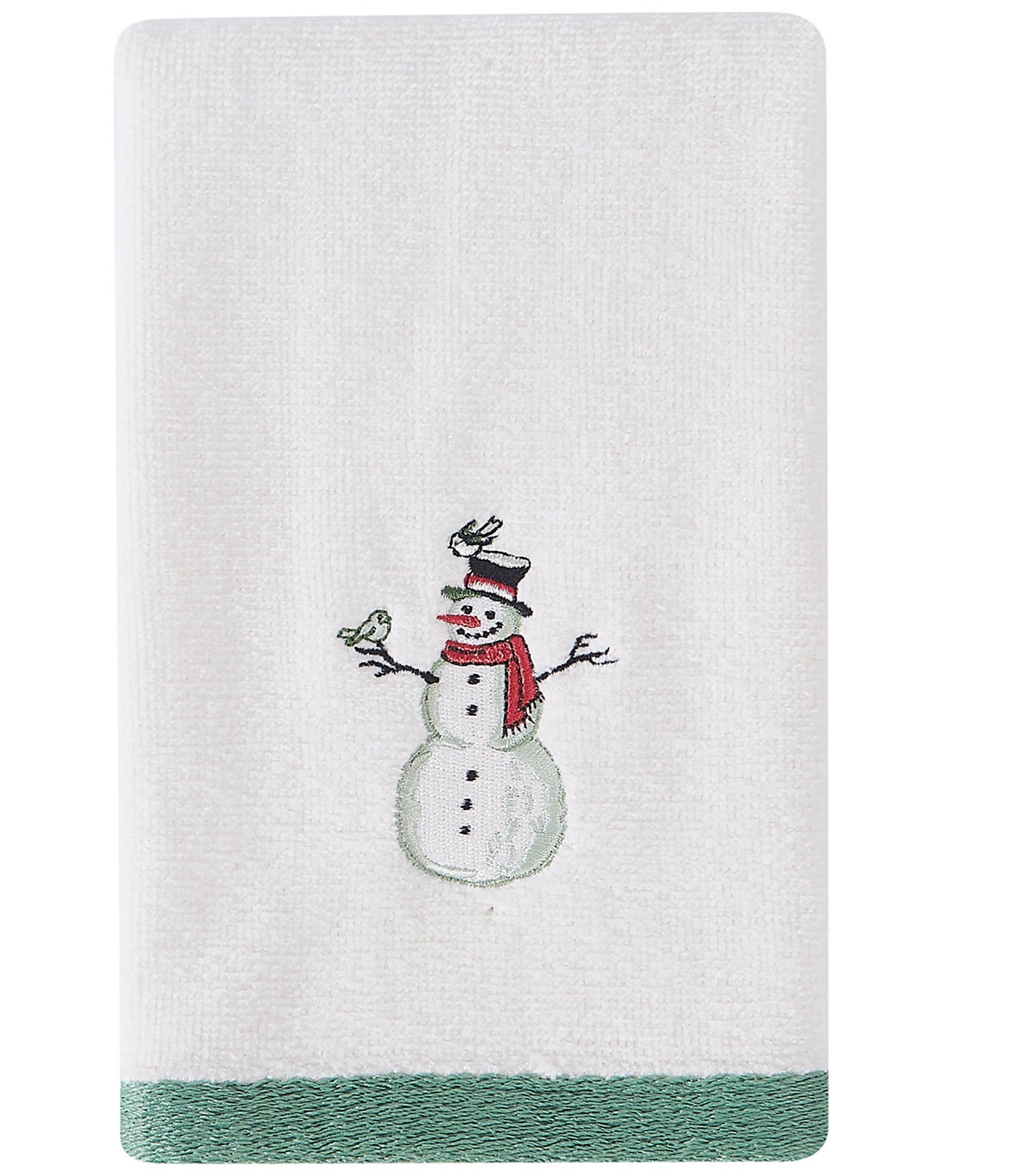 Avanti Linens Yuletide Decorative Embroidered Bath Towel