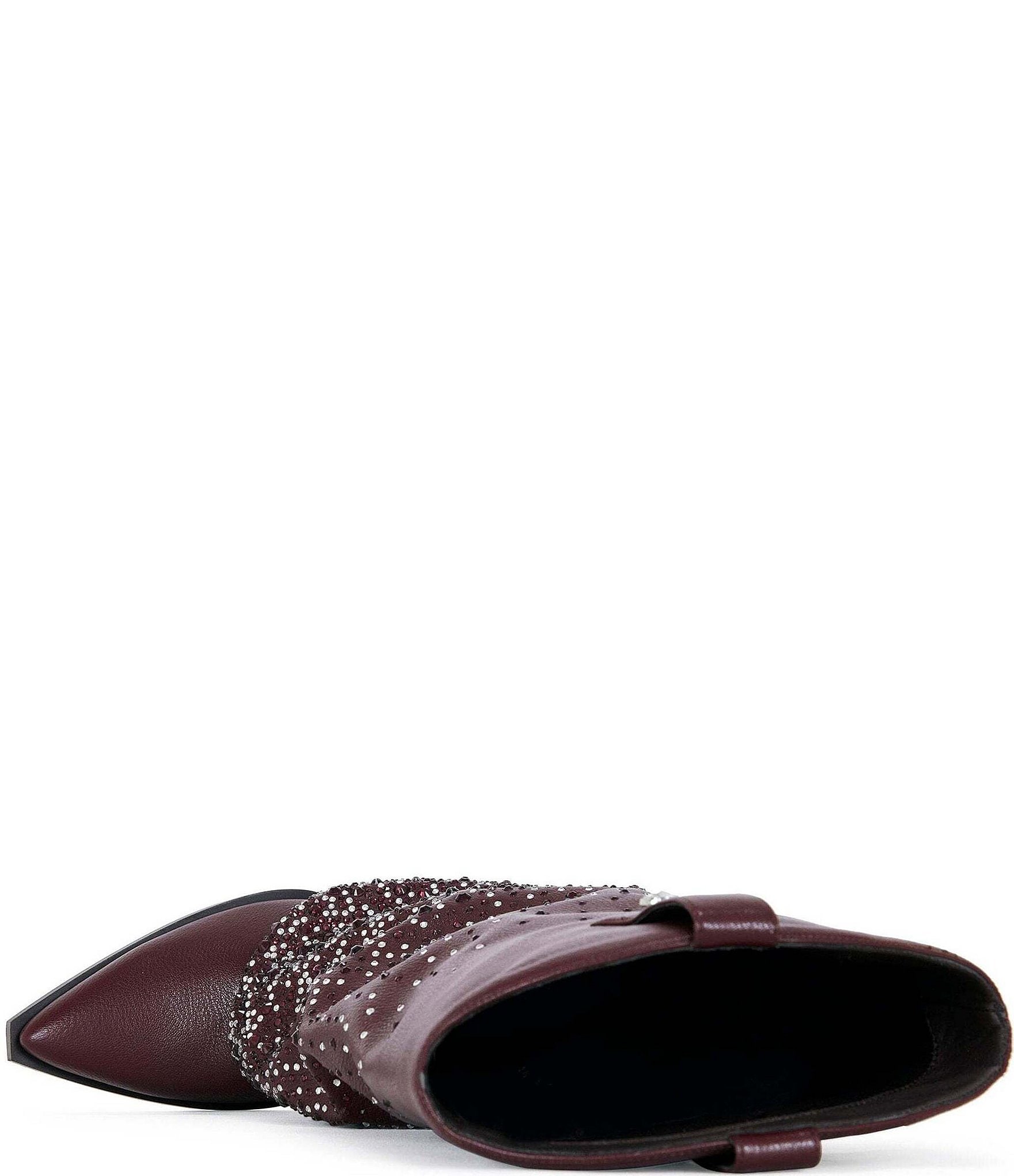 Azalea Wang Beth Rhinestone Fold Over Western Tall Boots