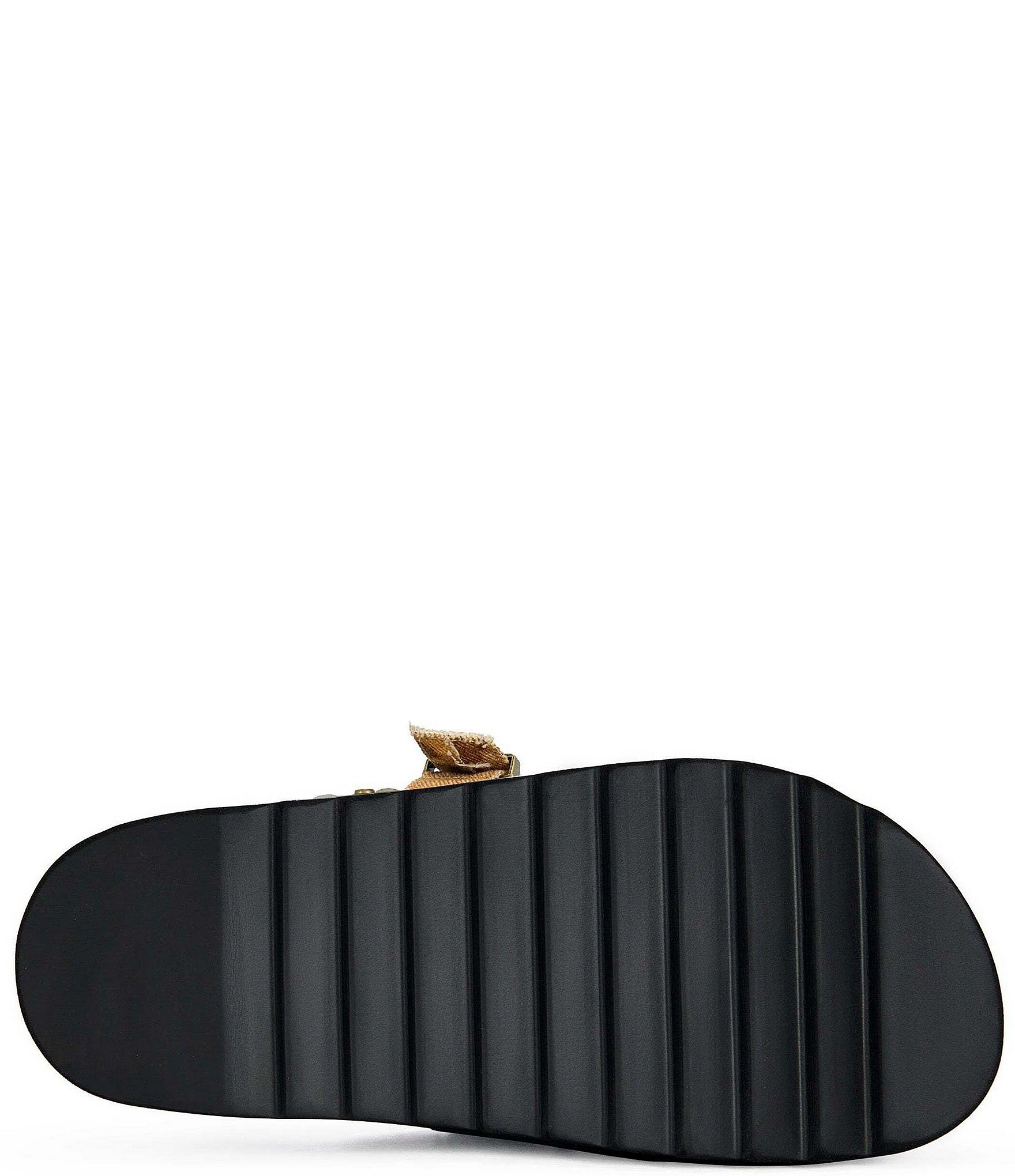 Azalea Wang Billie Leopard Print Studded Platform Mules