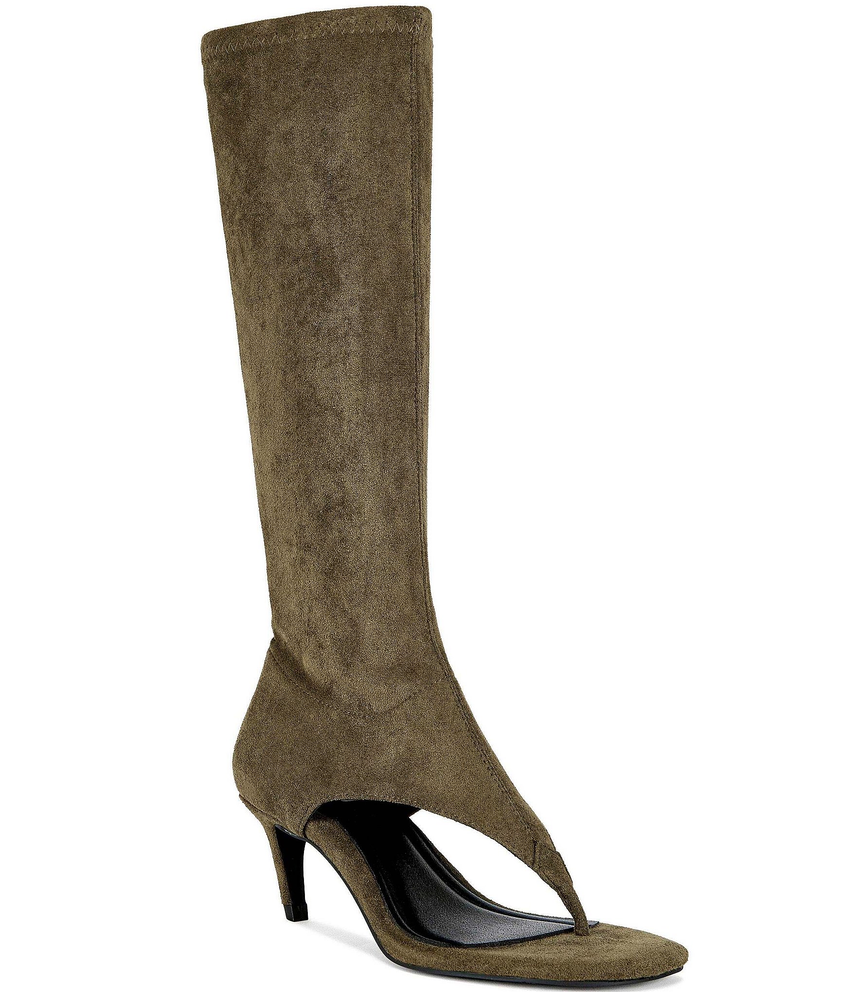 dillards ladies dress boots Antonio Melani Valerie Suede Tall Shaft Dress Boots, Womens, 5.5, Pecan Pie