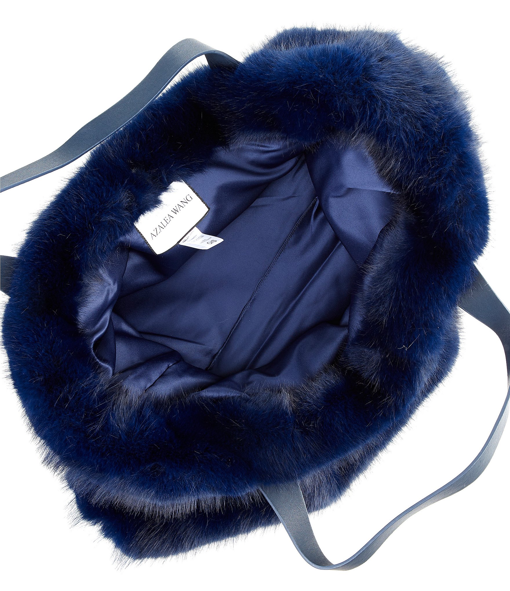 Azalea Wang Confidante Solid Faux Fur Slouchy Tote Bag