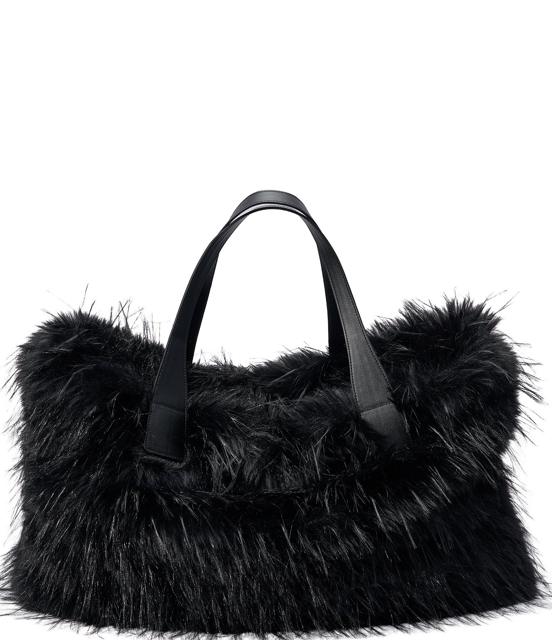 Azalea Wang Confidante Solid Faux Fur Tote Bag