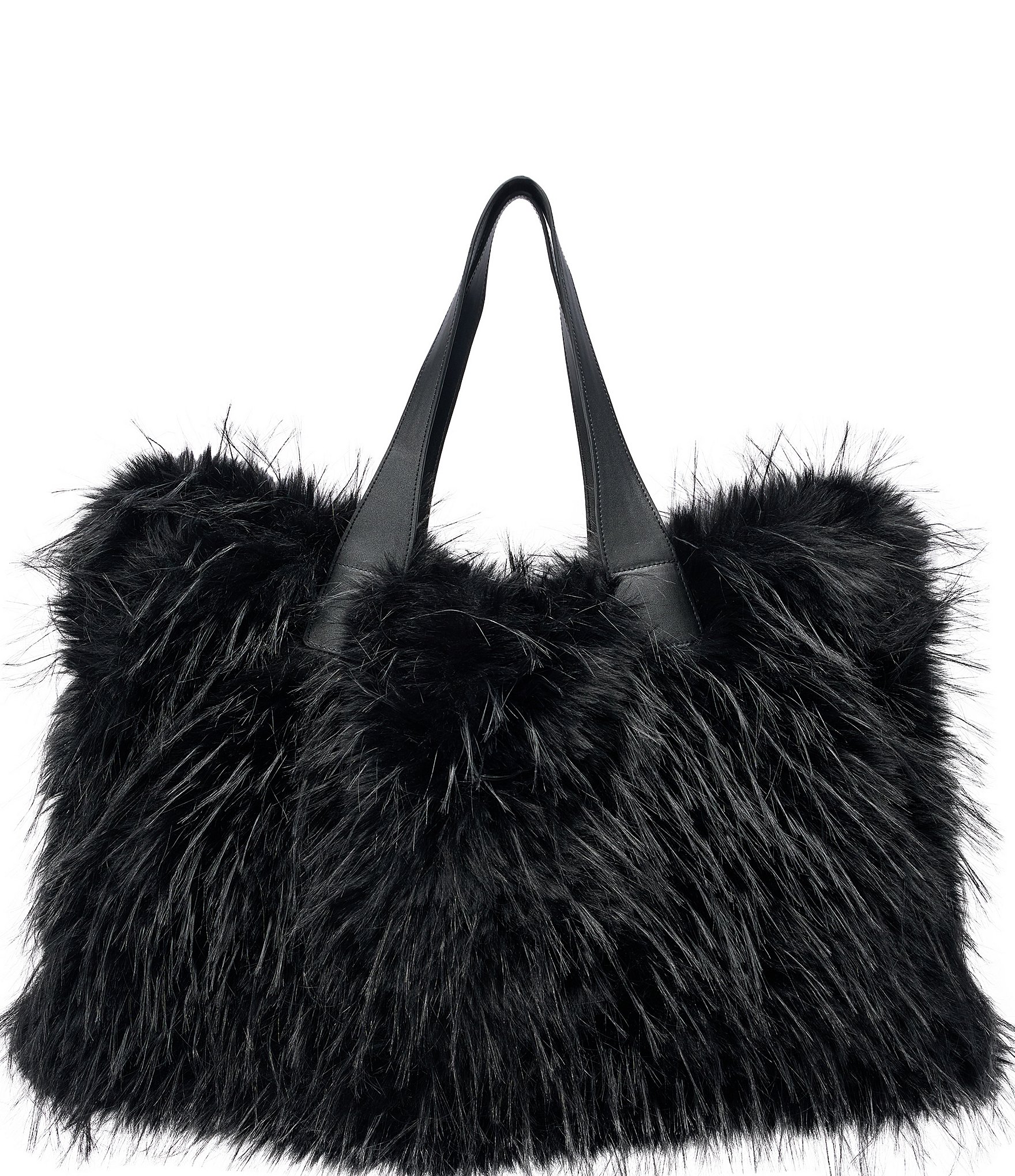 Azalea Wang Confidante Solid Faux Fur Tote Bag