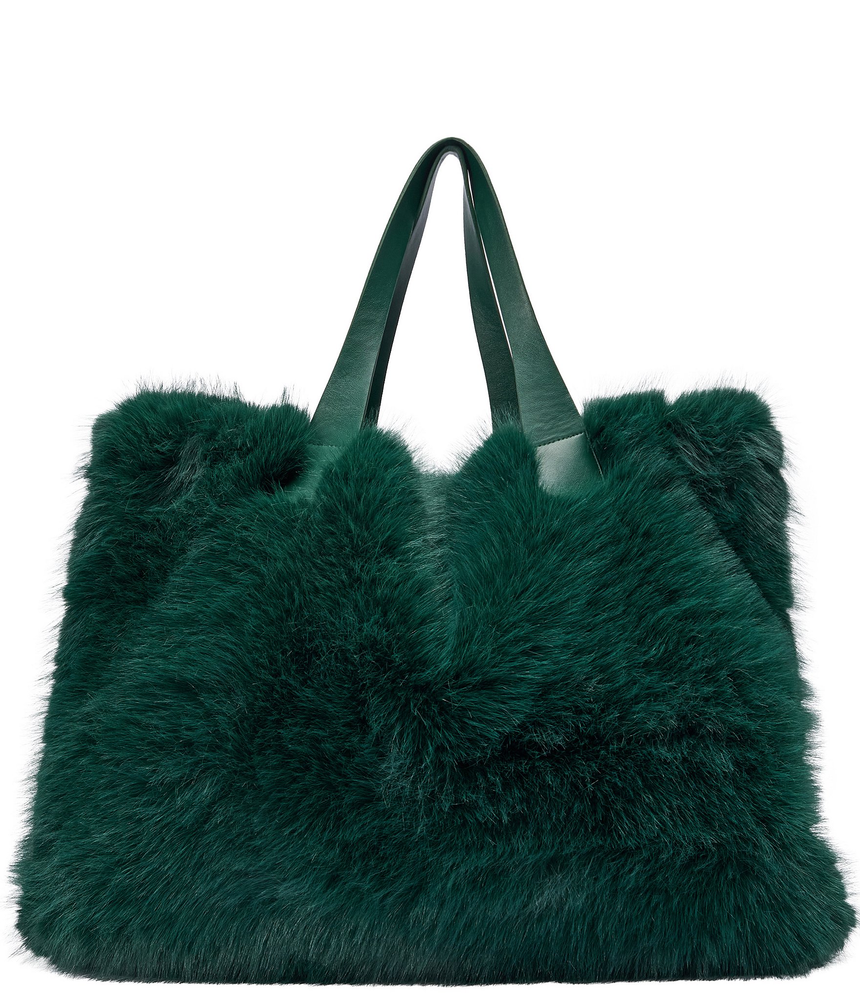 Azalea Wang Confidante Solid Faux Fur Tote Bag