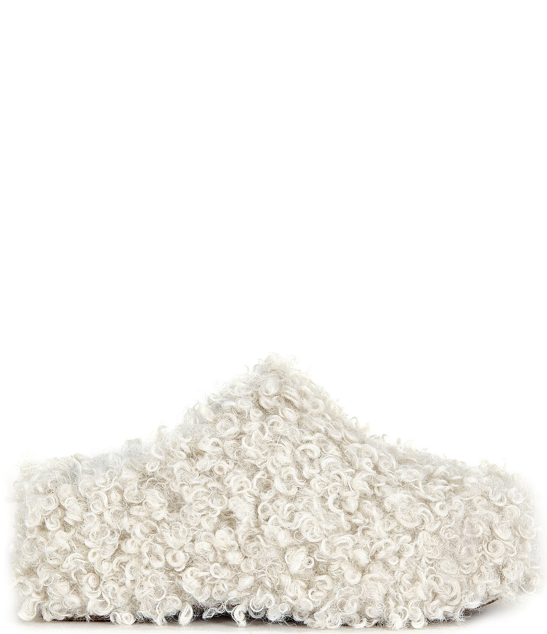 Azalea Wang Darwinpoodle Curly Faux Fur Platform Mules