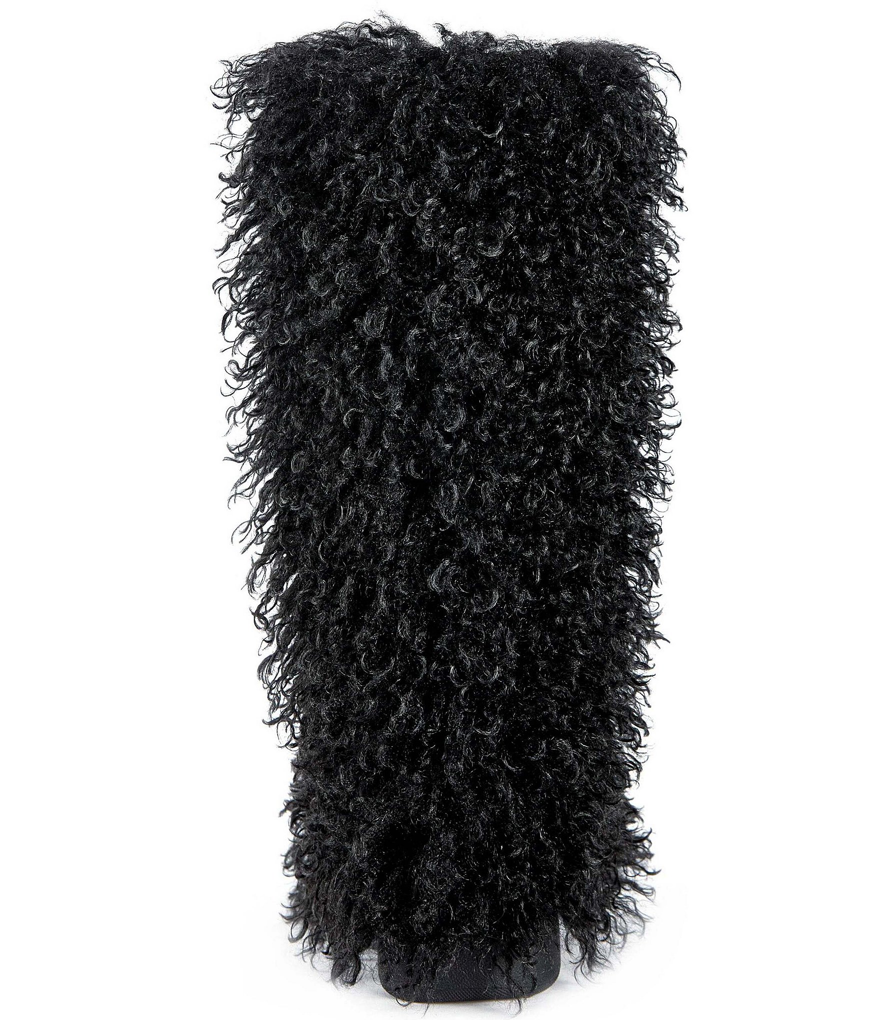 Azalea Wang Denton Faux Fur Platform Tall Boots