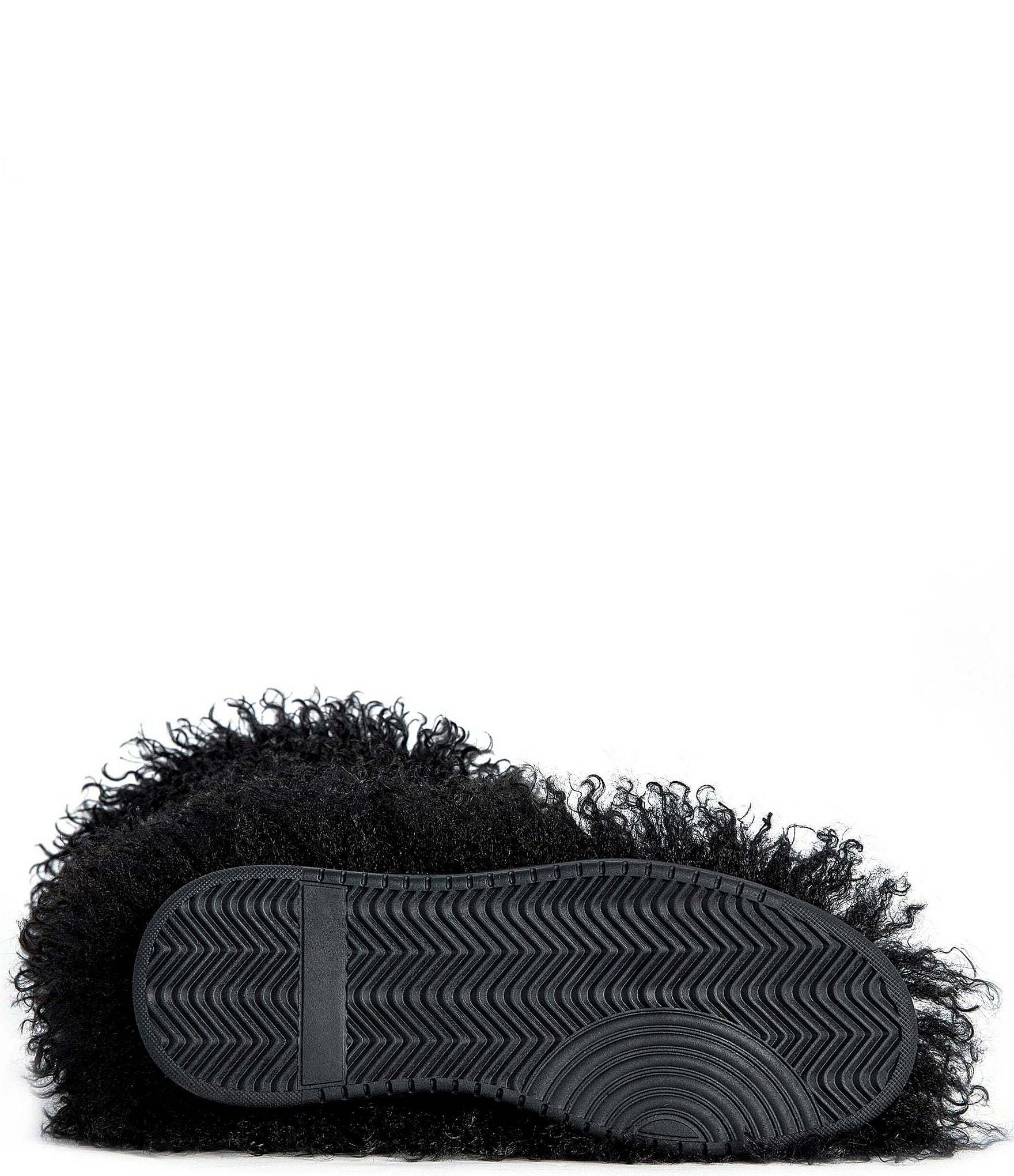 Azalea Wang Denton Faux Fur Platform Tall Boots