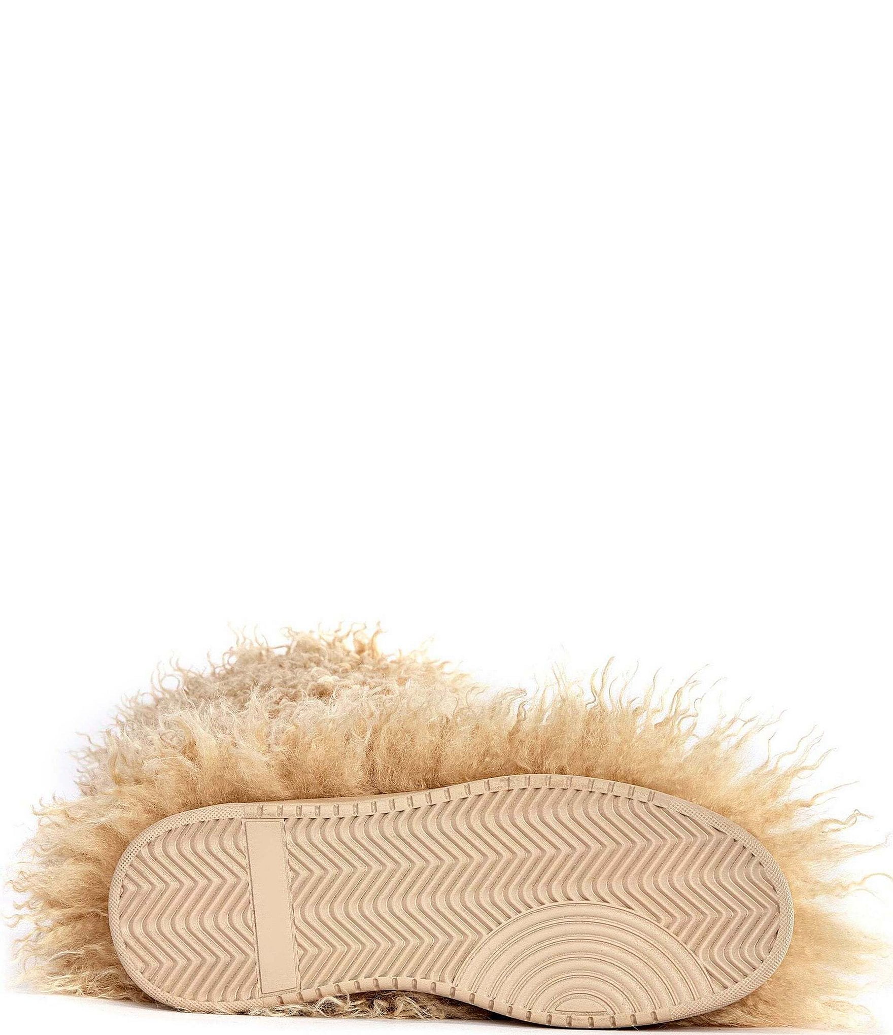 Azalea Wang Denton Faux Fur Platform Tall Boots