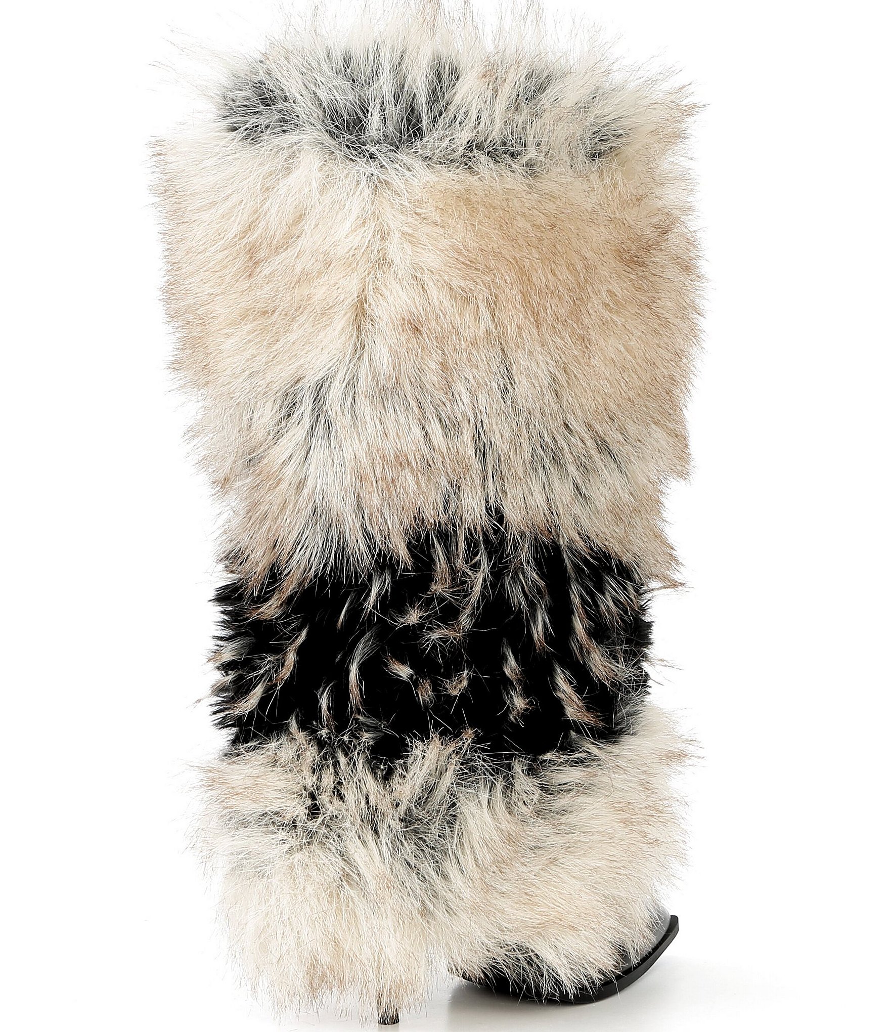 Azalea Wang Ekko Faux Fur Stiletto Boots