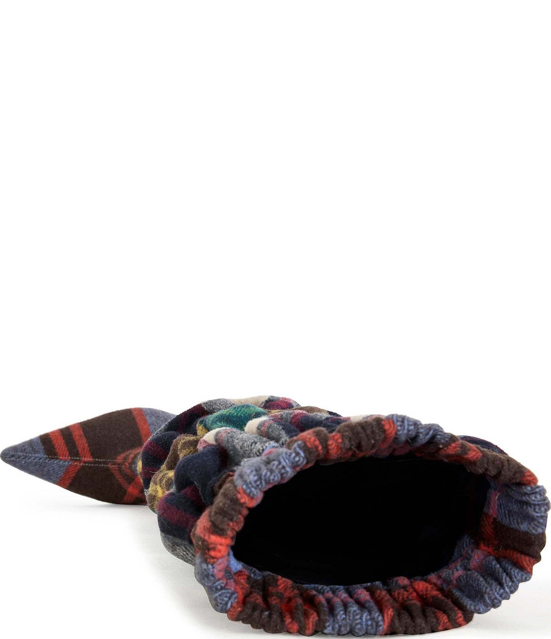 Azalea Wang Elodie Plaid Flannel Over The Knee Boots