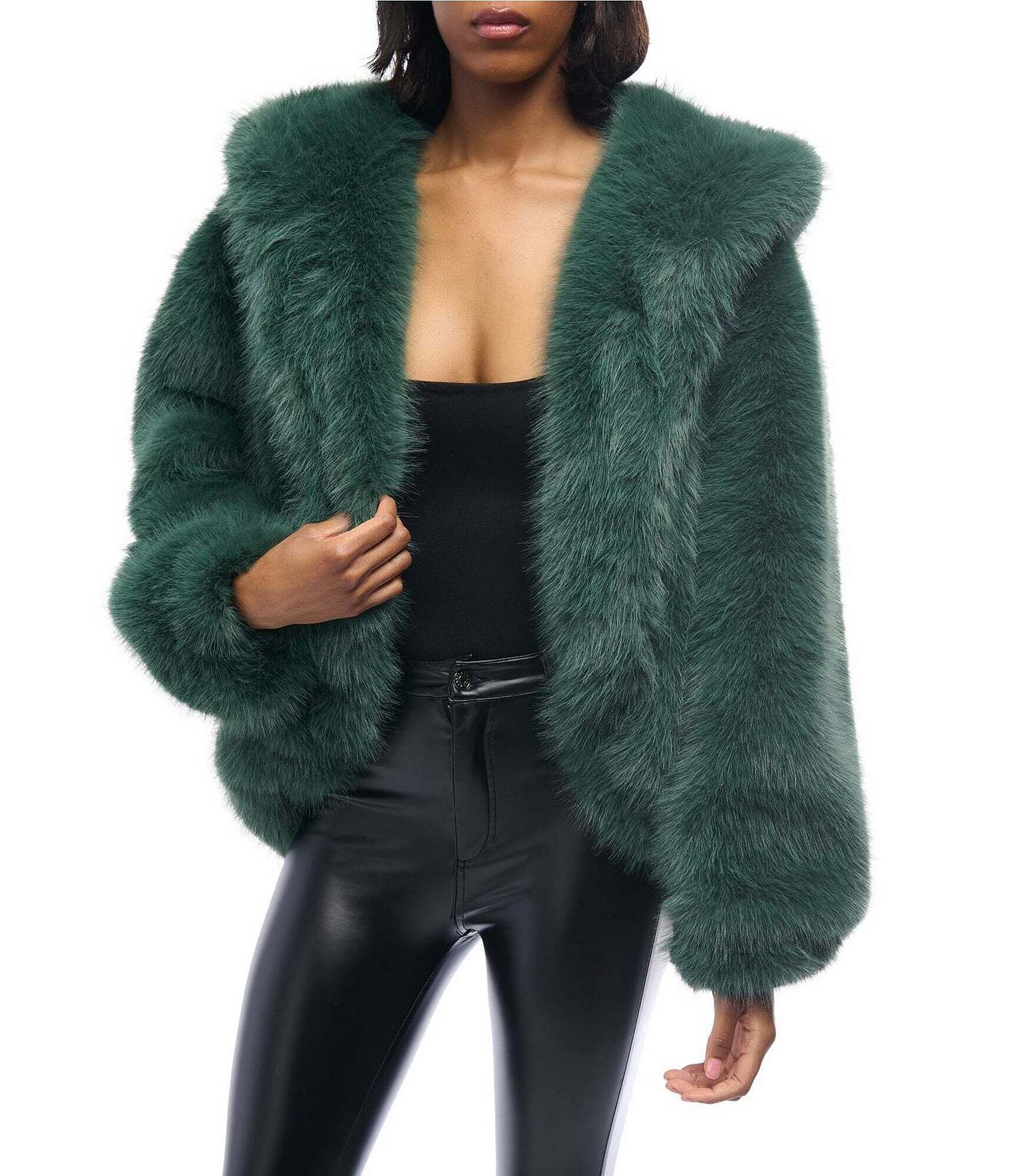 Dillards faux fur jacket best sale