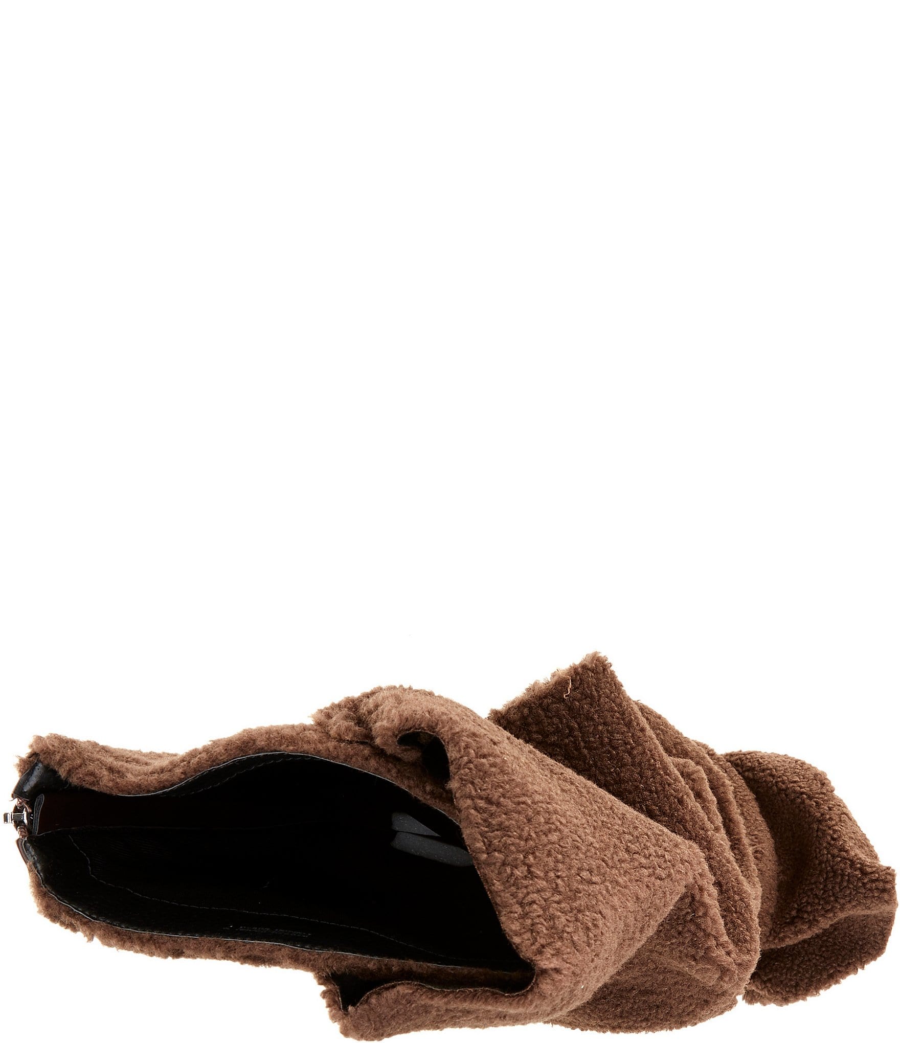 Azalea Wang Fabian Fuzzy Adjustable Snap Tall Boots