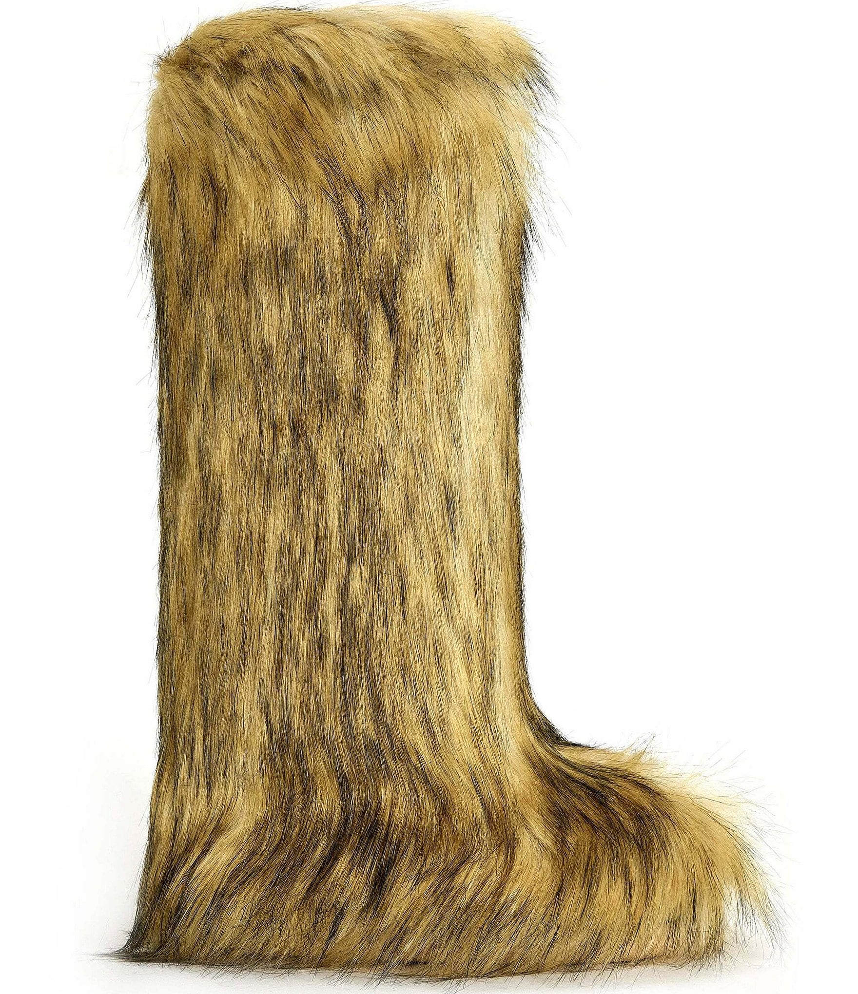Azalea Wang Fayes Faux Fur Platform Tall Boots