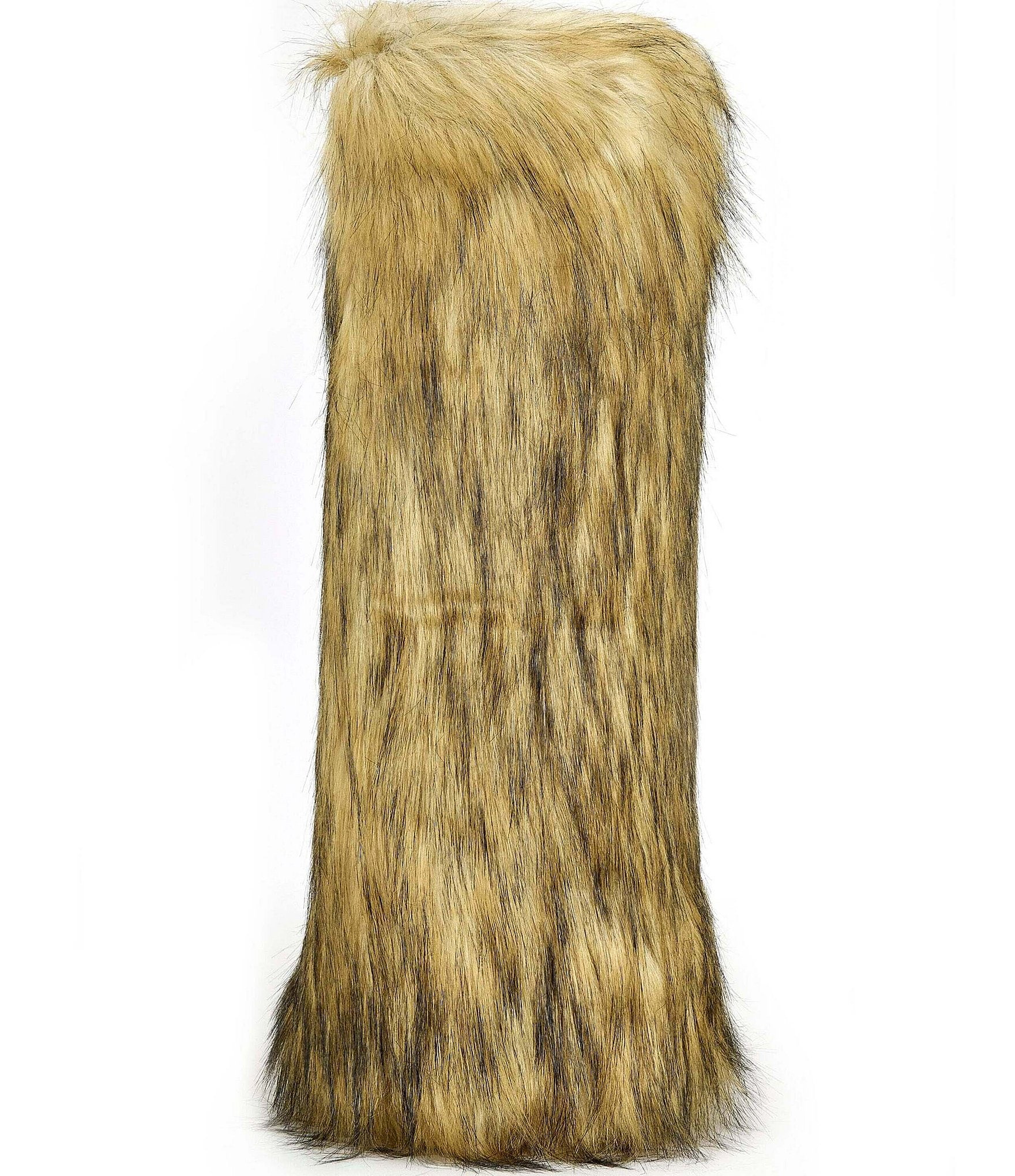 Azalea Wang Fayes Faux Fur Platform Tall Boots