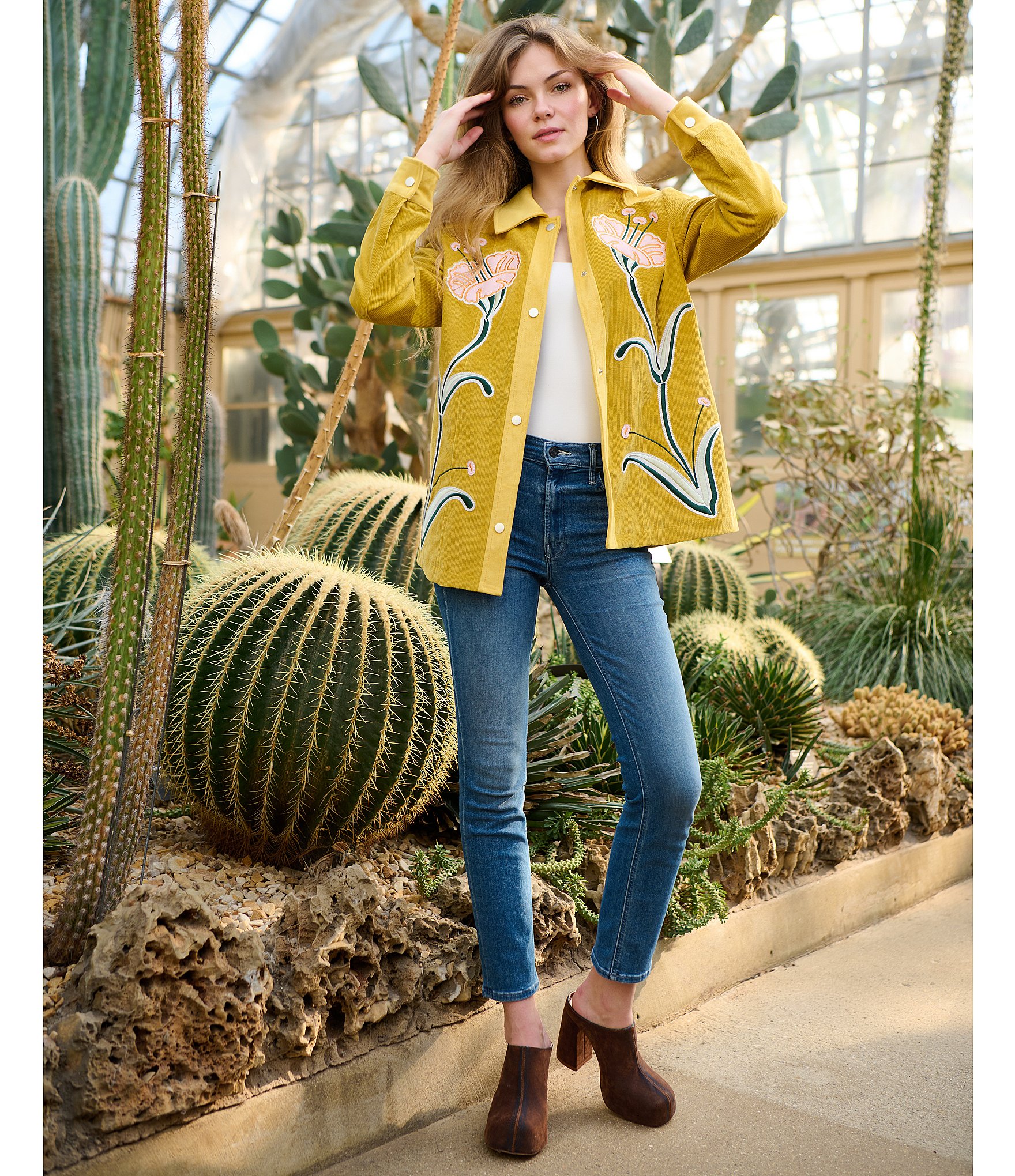 Azalea Wang Florea Denim Block Heel Platform Mules