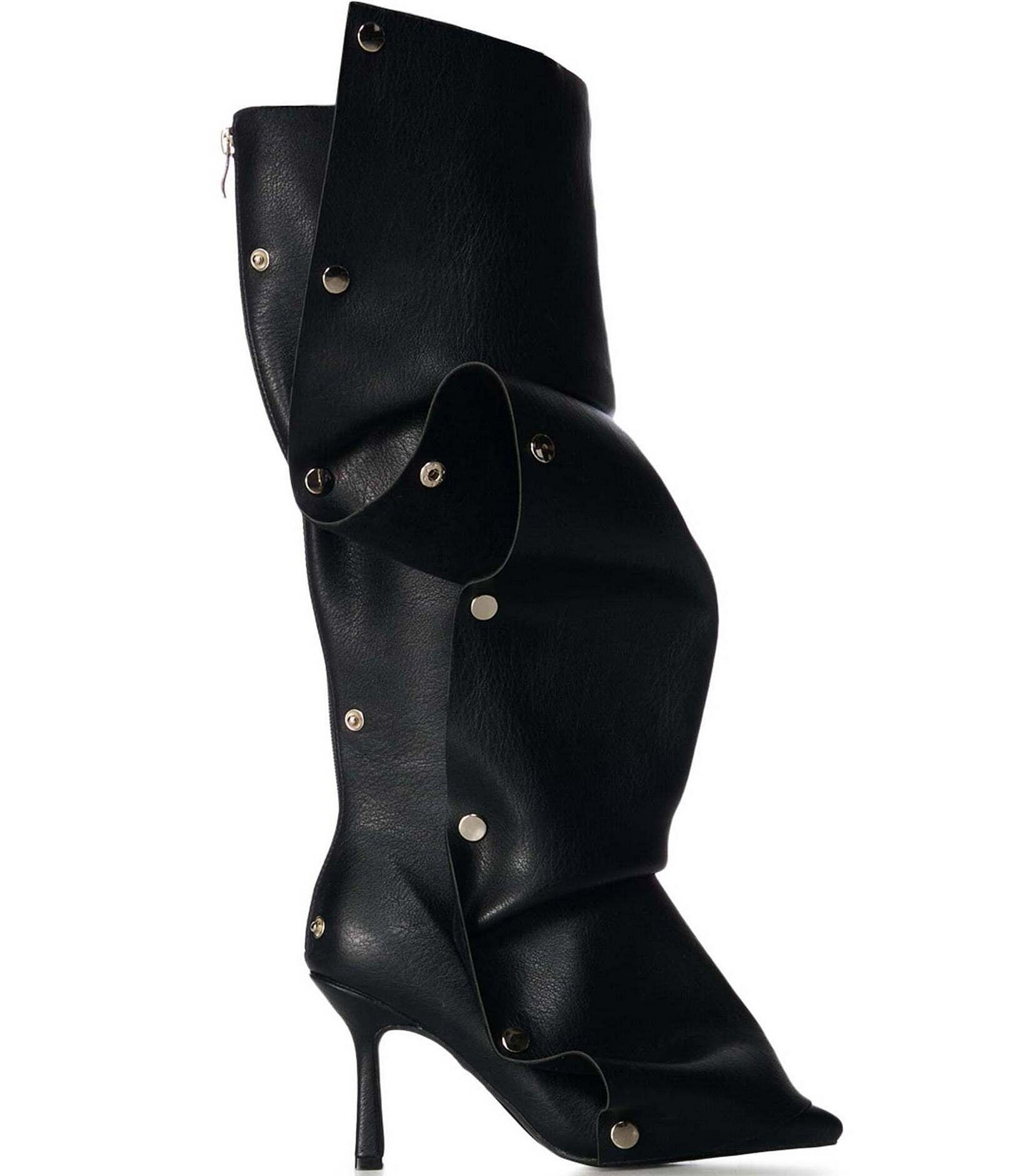 Azalea Wang Imogine Snap Hardware Tall Slouch Boots