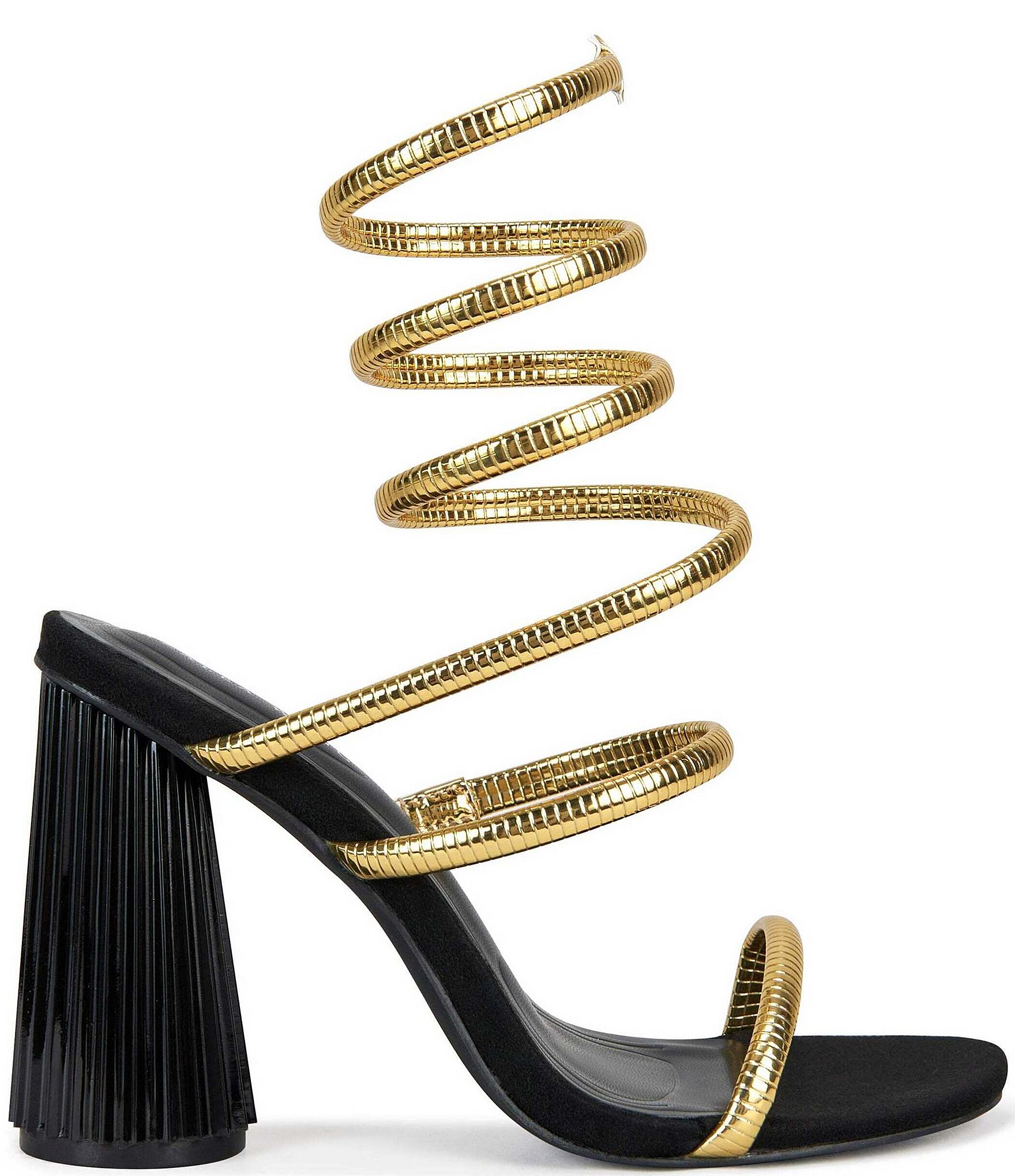 Azalea Wang Inderpal Ankle Wrap Dress Sandals