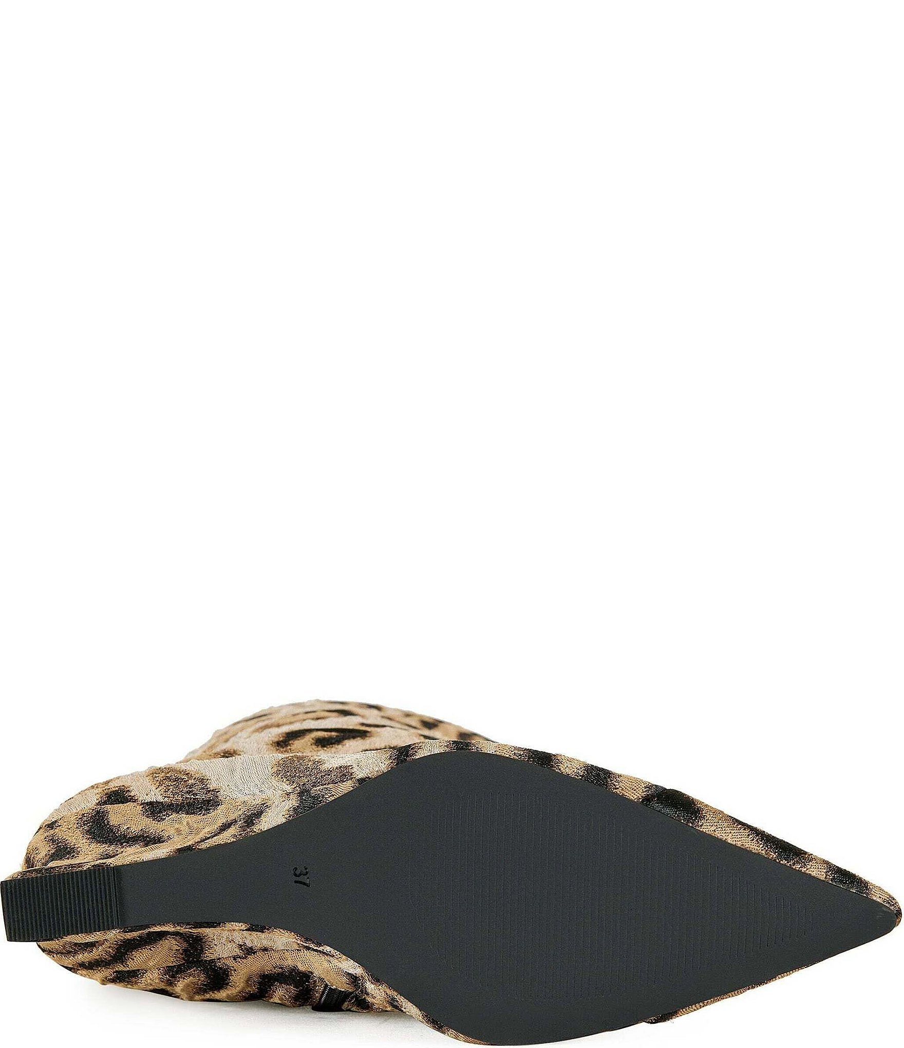 Azalea Wang Kenya Leopard Print Over The Knee Boots