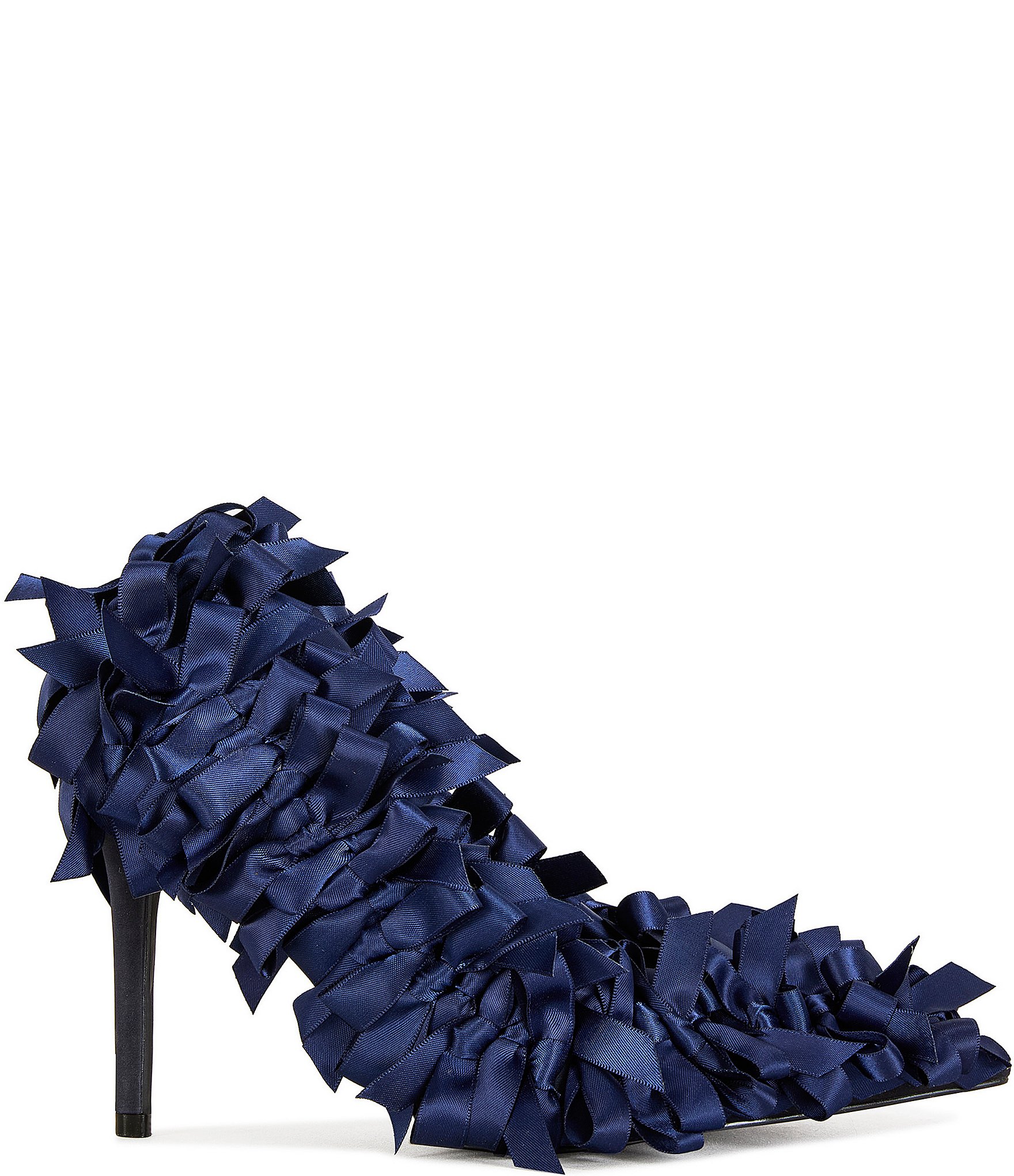 Azalea Wang Lylio Satin Bows Pumps