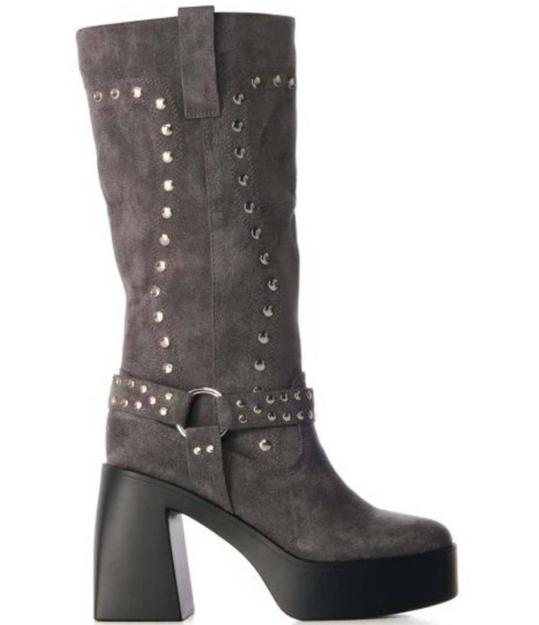 Azalea Wang Muna Studded Moto Boots