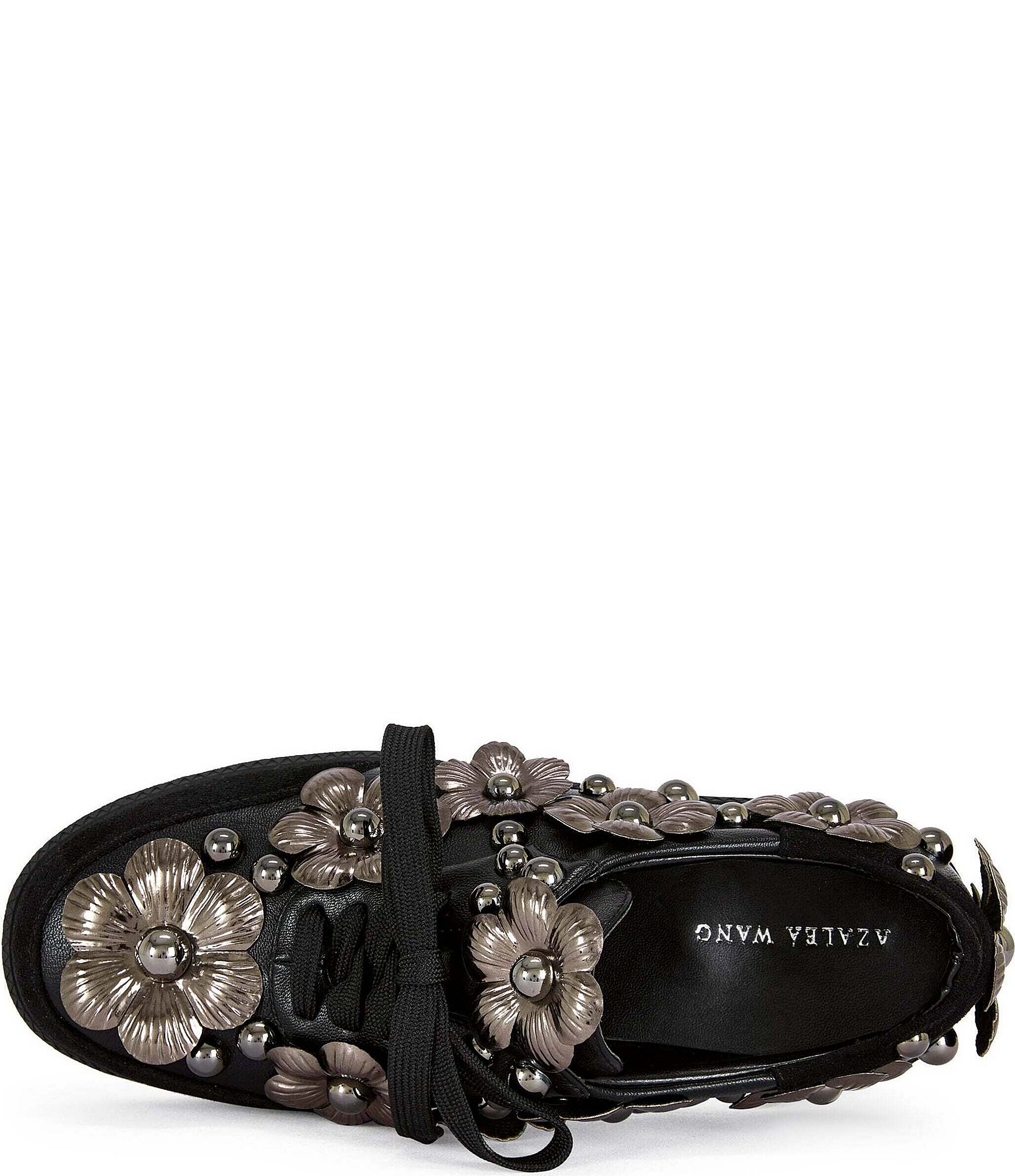 Azalea Wang Olov 3D Flower Ornament Sneakers