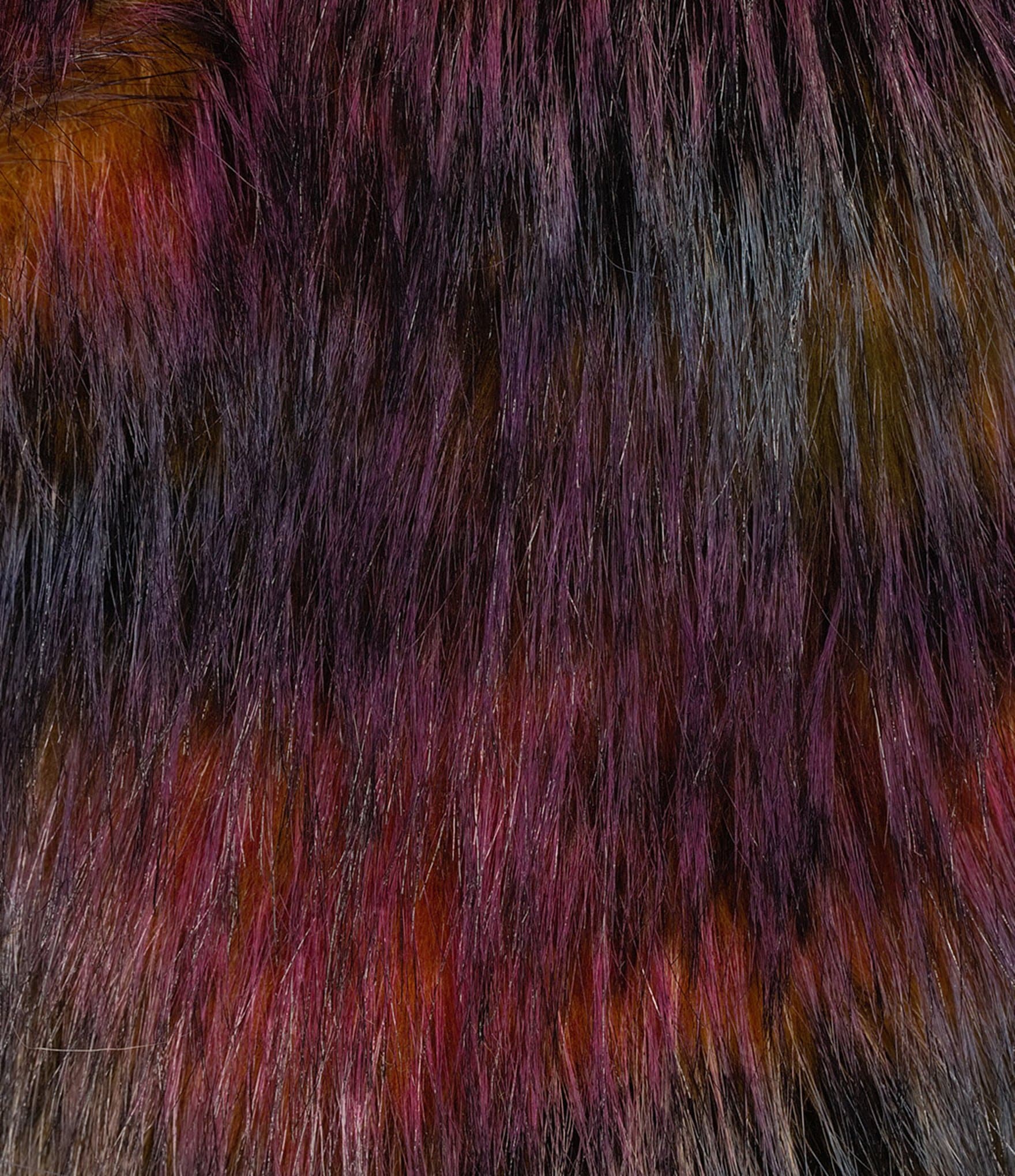 Azalea Wang Plus Size Remme Faux Fur Abstract Print Shawl Collar Oversize Fit Jacket